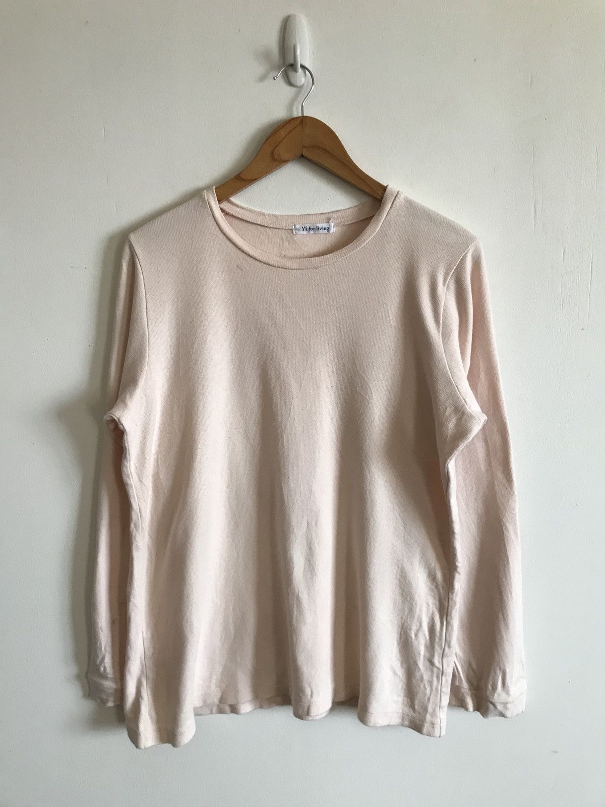 Yohji Yamamoto Yohji Yamamoto Y’s For Living Light Pink Sweatshirt Size US M / EU 48-50 / 2 - 1 Thumbnail