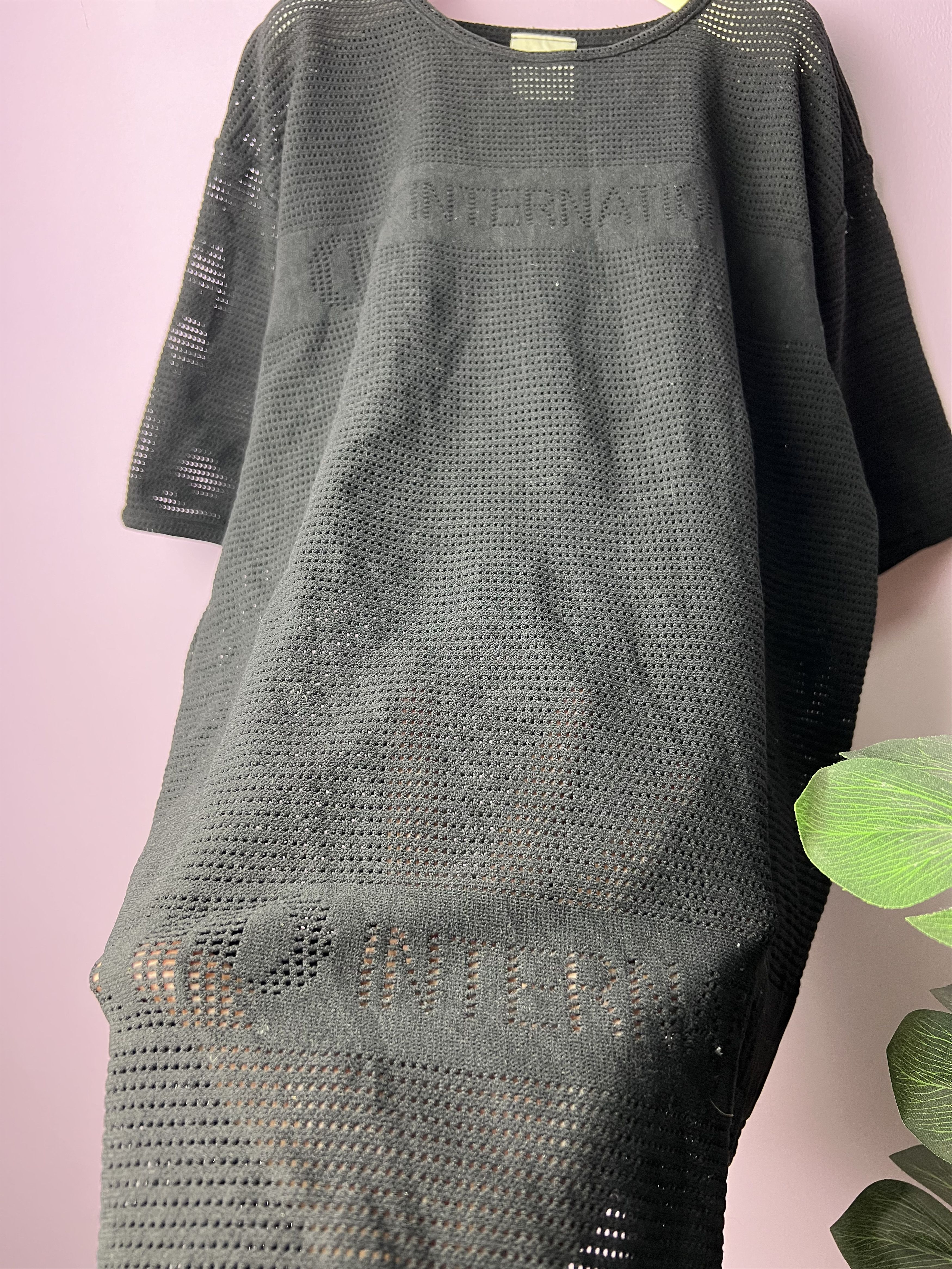 Japanese Brand 🔥Vintage Rare Black DP International Net Tees Size US M / EU 48-50 / 2 - 11 Thumbnail