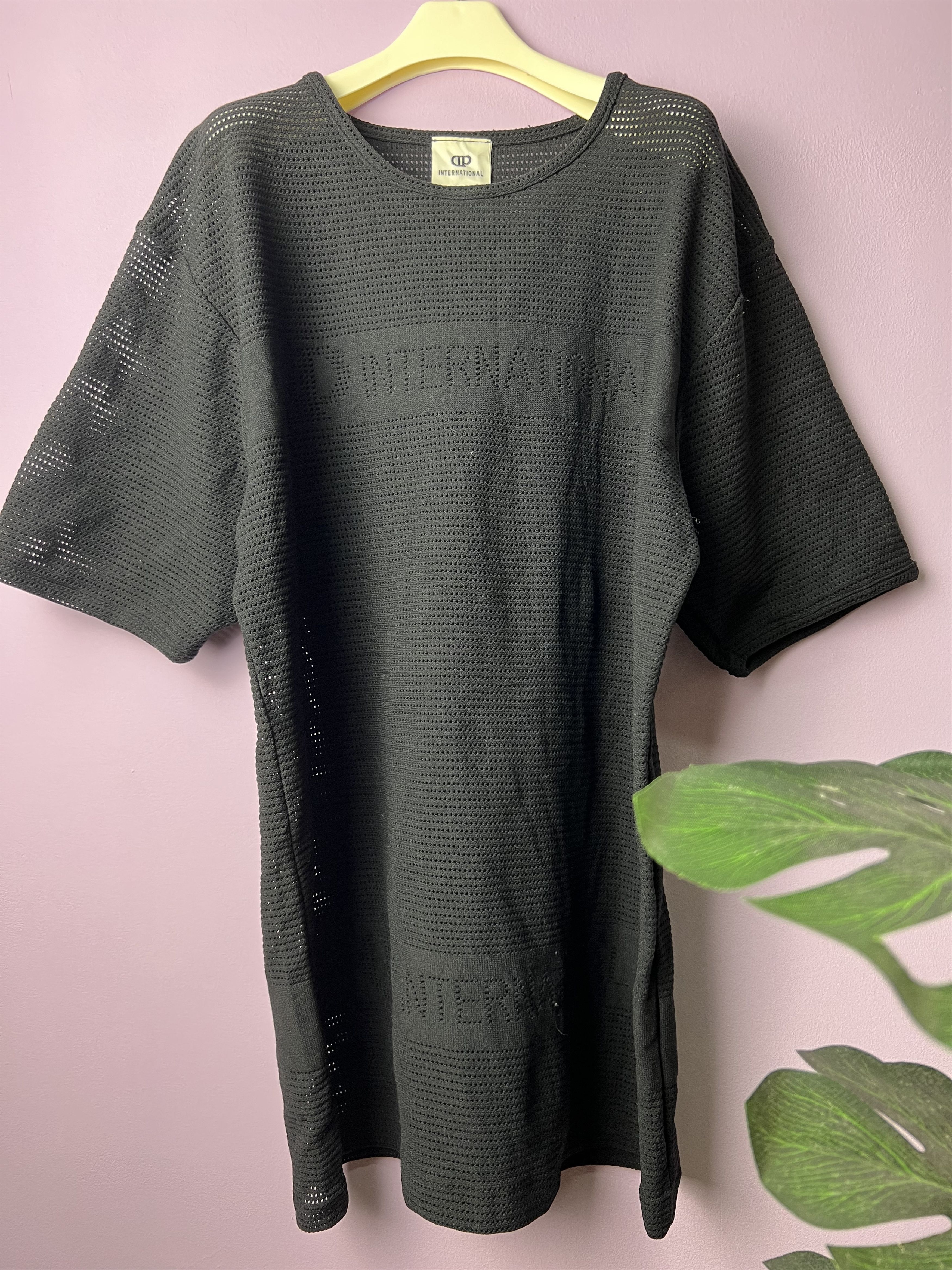 Japanese Brand 🔥Vintage Rare Black DP International Net Tees Size US M / EU 48-50 / 2 - 3 Thumbnail