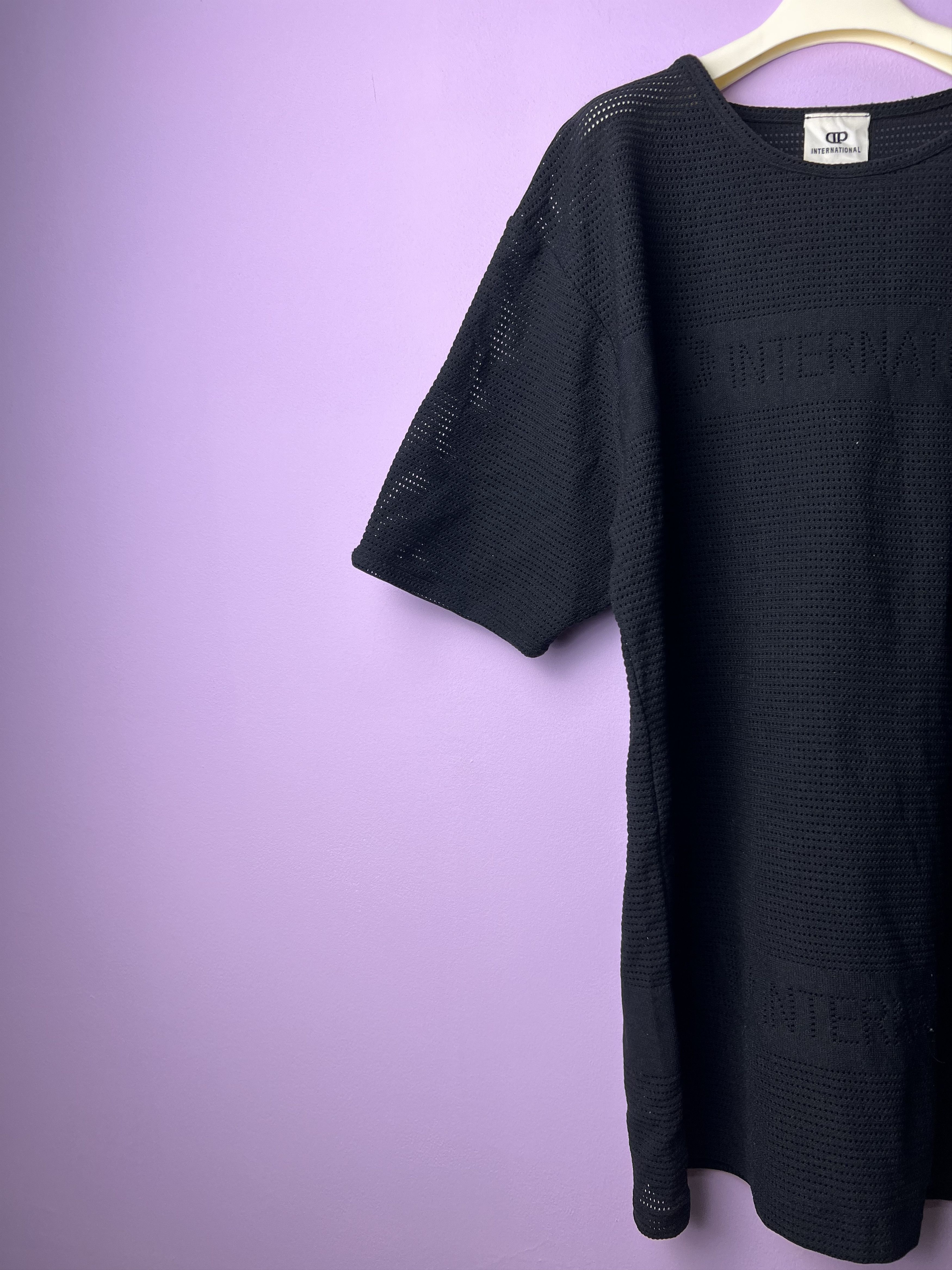 Japanese Brand 🔥Vintage Rare Black DP International Net Tees Size US M / EU 48-50 / 2 - 4 Thumbnail
