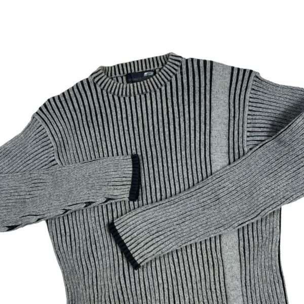 Vintage Cyber Y2K Striped Sweater Size US M / EU 48-50 / 2 - 3 Thumbnail