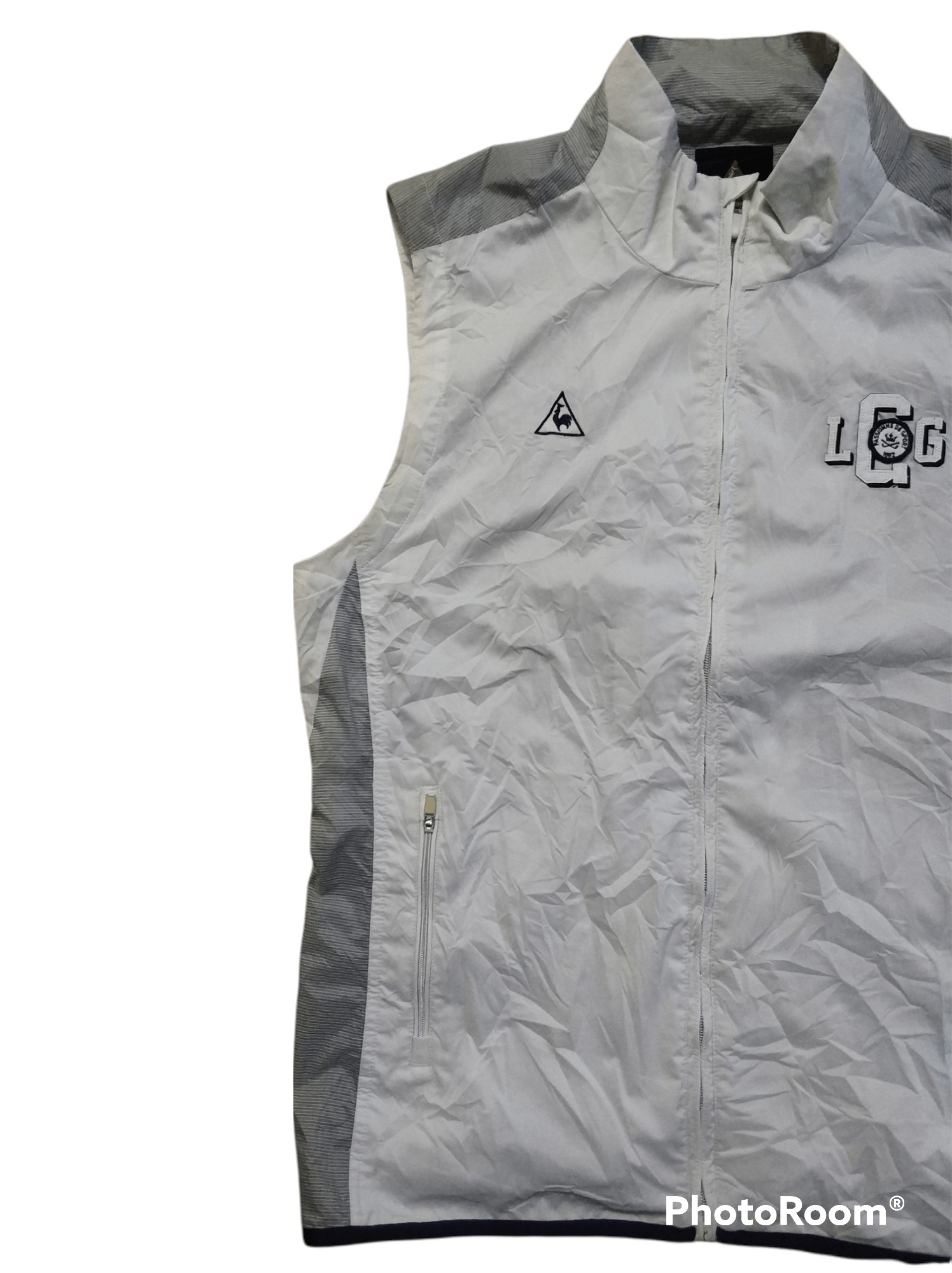Le Coq Sportif 🔥White Le Coq Sportif Zipper Vest Size US M / EU 48-50 / 2 - 3 Thumbnail