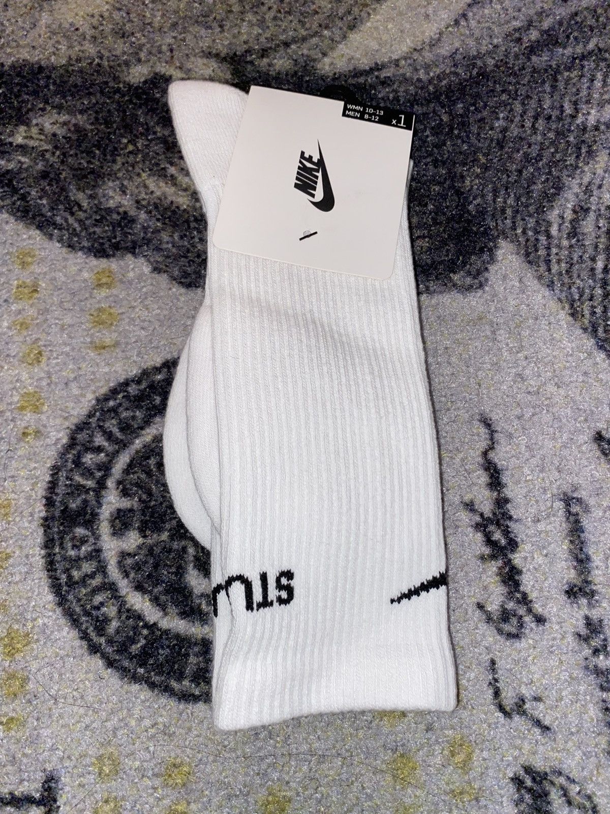 Nike Stussy x Nike Dri-Fit Crew Socks (LARGE) | Grailed