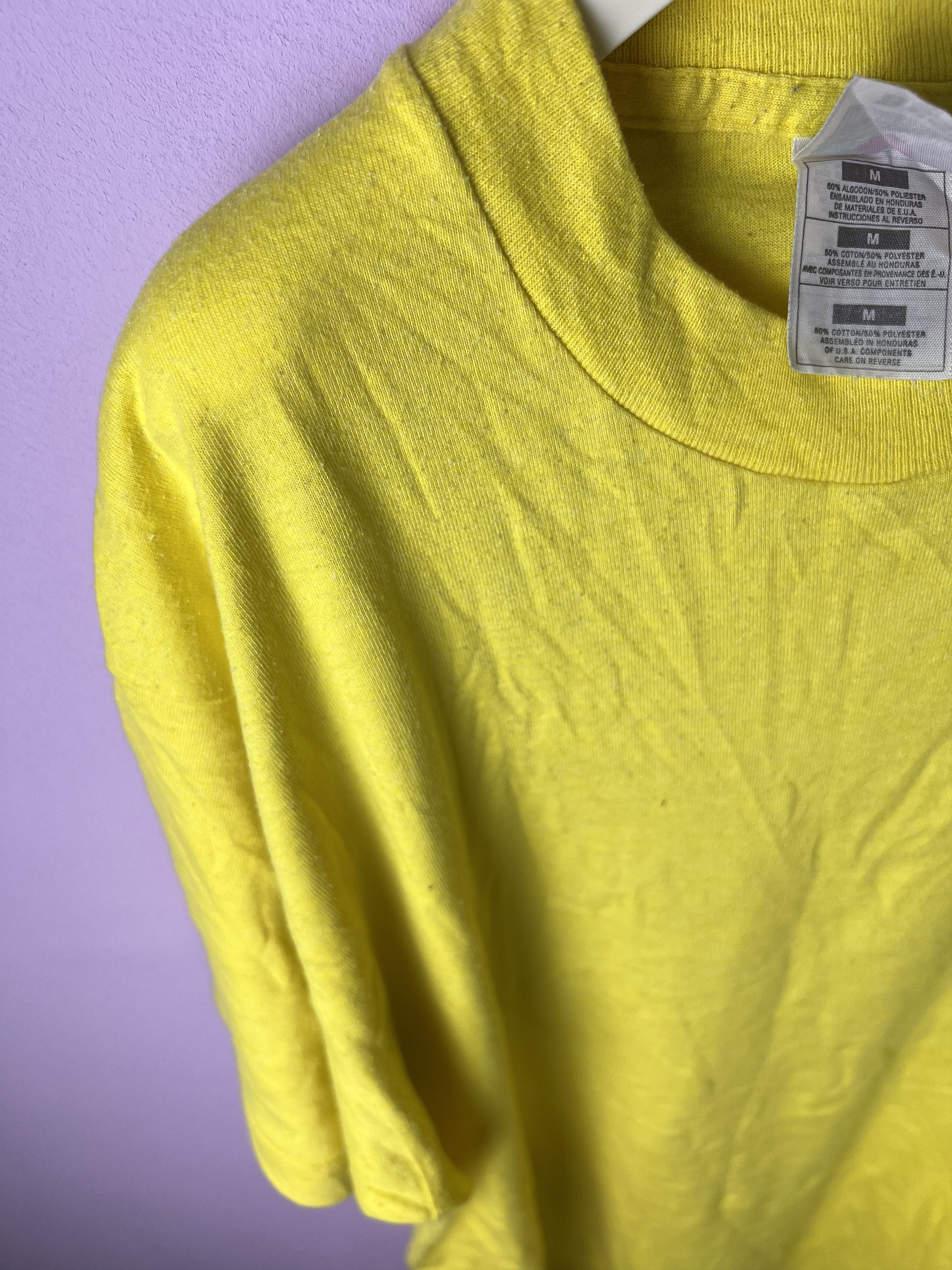 Vintage 🔥Vintage Yellow Airborn Military Scorpion Tees Size US M / EU 48-50 / 2 - 13 Thumbnail