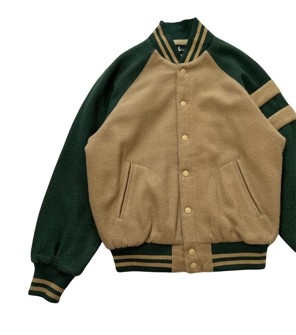 Polo Ralph Lauren VINTAGE POLO RL WOOL VARSITY JACKET Size US L / EU 52-54 / 3 - 2 Thumbnail