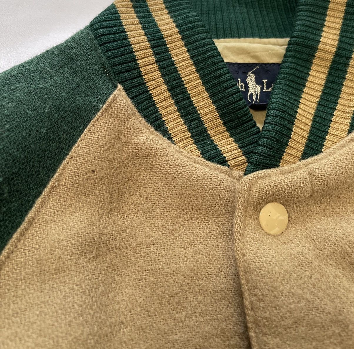 Polo Ralph Lauren VINTAGE POLO RL WOOL VARSITY JACKET Size US L / EU 52-54 / 3 - 8 Thumbnail