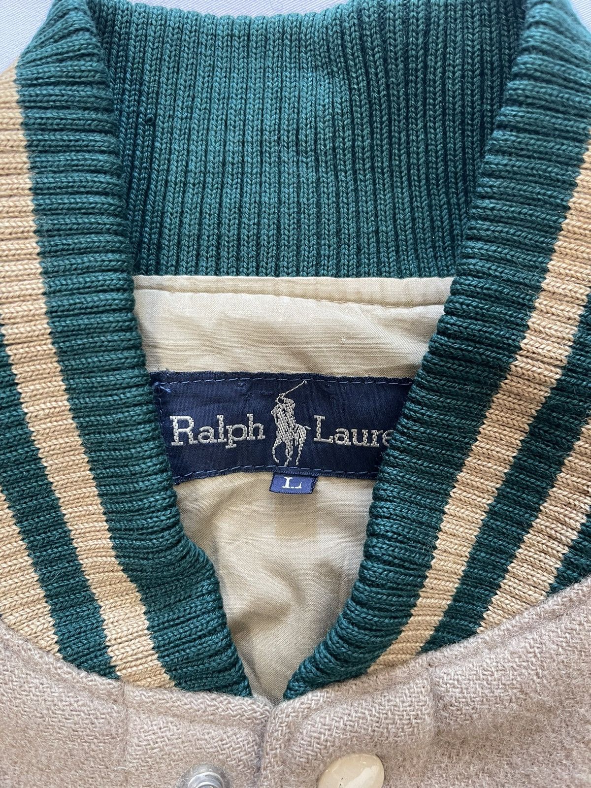 Polo Ralph Lauren VINTAGE POLO RL WOOL VARSITY JACKET Size US L / EU 52-54 / 3 - 16 Thumbnail