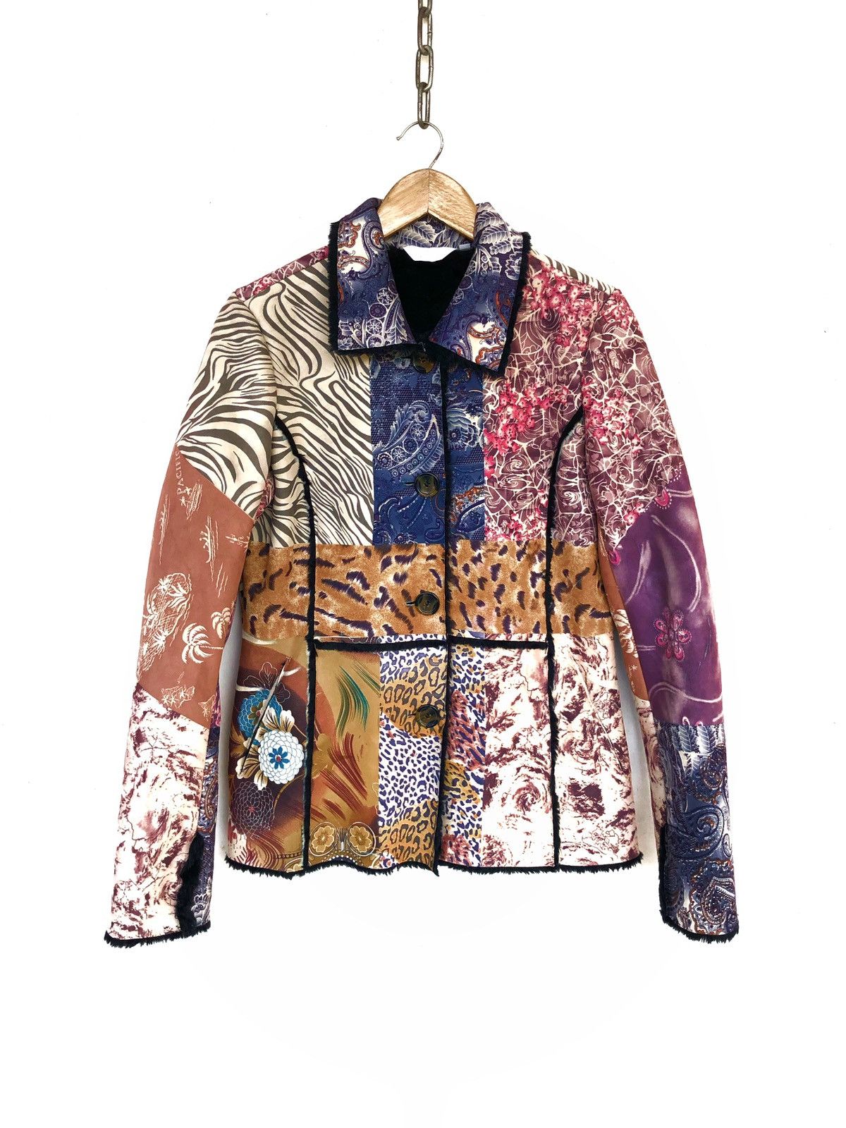 GOSTAR DE FUGA 🇯🇵 Beauty Patchwork Button Jacket Kapital Visvim Size US S / EU 44-46 / 1 - 1 Thumbnail