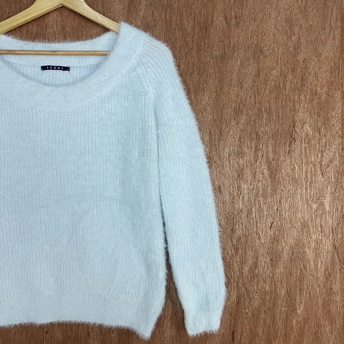 Homespun Knitwear × Japanese Brand INGNI Soft Blue Mohair Shag Shaggy KNitwear Size US M / EU 48-50 / 2 - 5 Thumbnail