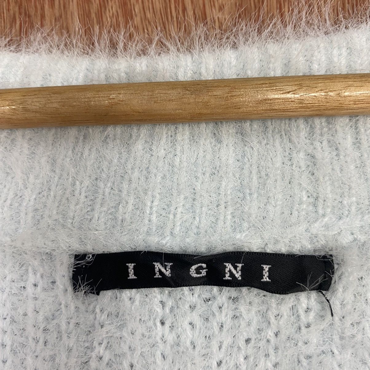 Homespun Knitwear × Japanese Brand INGNI Soft Blue Mohair Shag Shaggy KNitwear Size US M / EU 48-50 / 2 - 9 Thumbnail