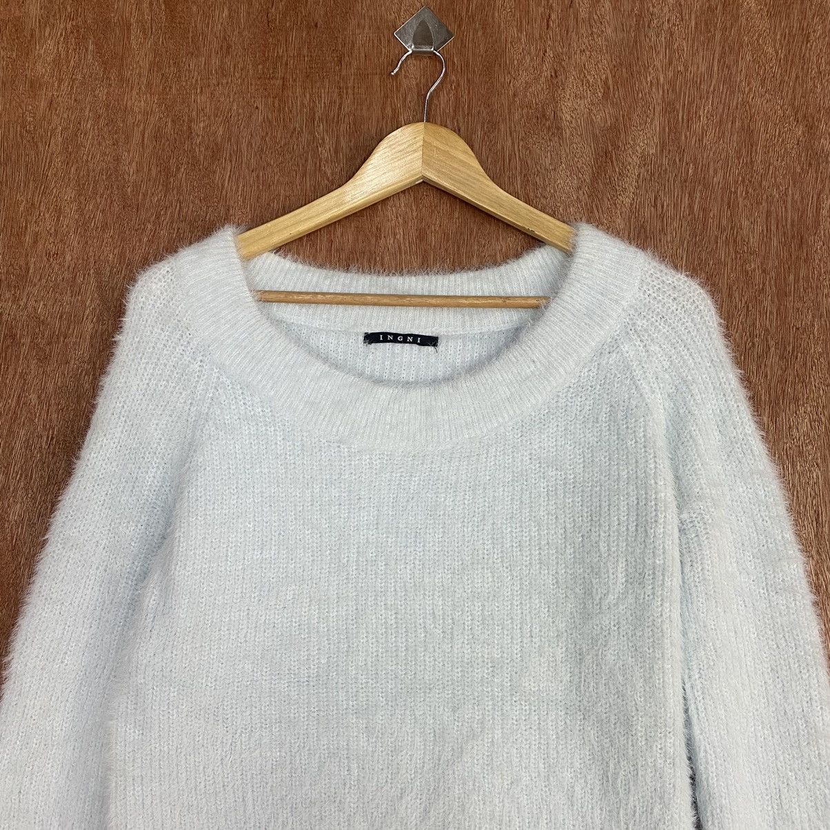 Homespun Knitwear × Japanese Brand INGNI Soft Blue Mohair Shag Shaggy KNitwear Size US M / EU 48-50 / 2 - 2 Thumbnail