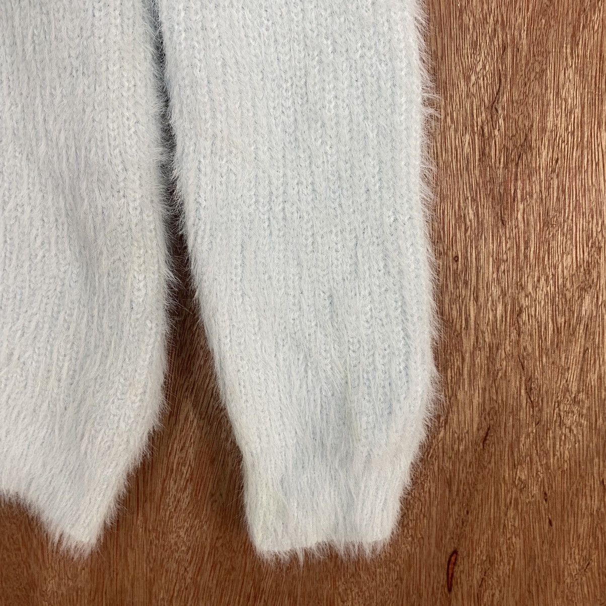 Homespun Knitwear × Japanese Brand INGNI Soft Blue Mohair Shag Shaggy KNitwear Size US M / EU 48-50 / 2 - 4 Thumbnail