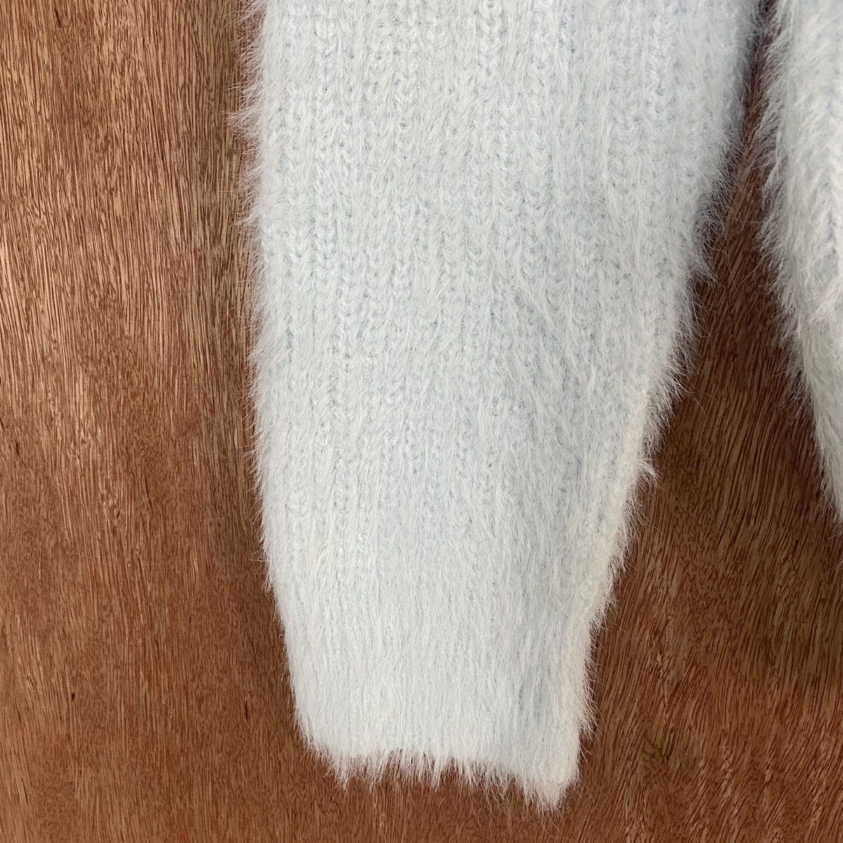 Homespun Knitwear × Japanese Brand INGNI Soft Blue Mohair Shag Shaggy KNitwear Size US M / EU 48-50 / 2 - 6 Thumbnail