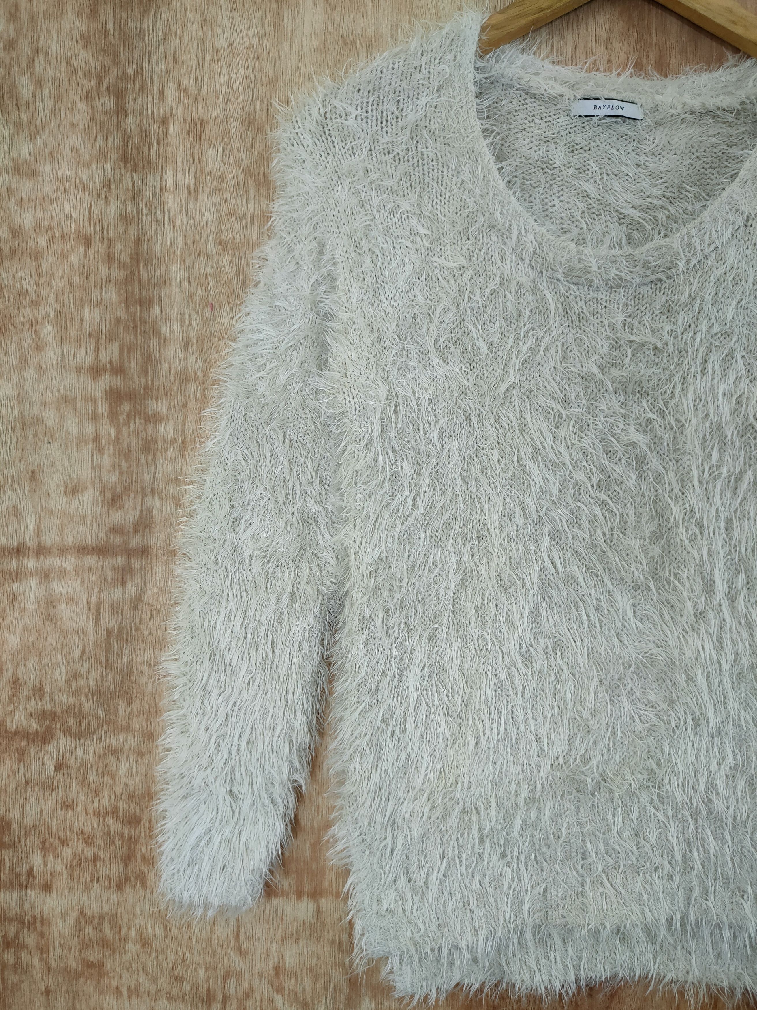 Homespun Knitwear × Japanese Brand Bayflow soft fur mohair knitwear japan shag shaggy #46-464 Size M / US 6-8 / IT 42-44 - 2 Thumbnail