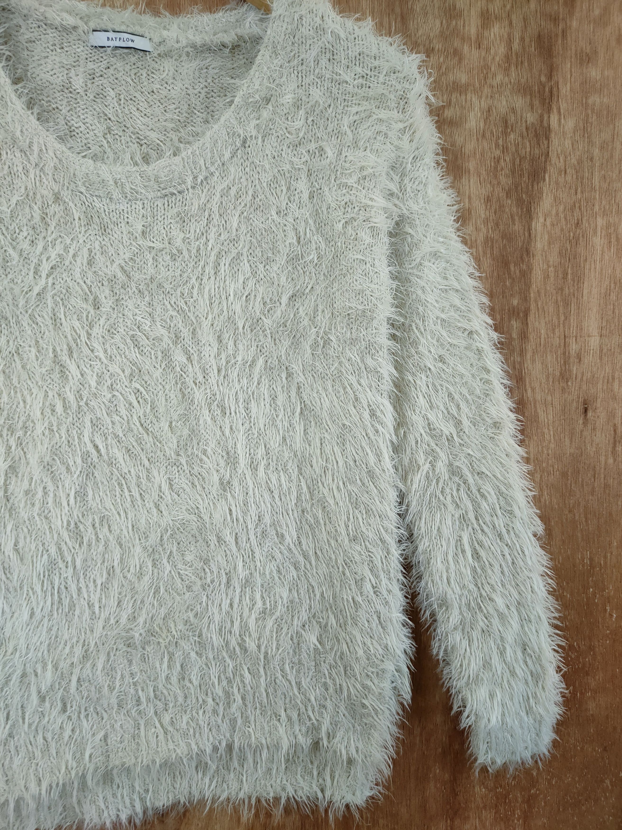 Homespun Knitwear × Japanese Brand Bayflow soft fur mohair knitwear japan shag shaggy #46-464 Size M / US 6-8 / IT 42-44 - 3 Thumbnail