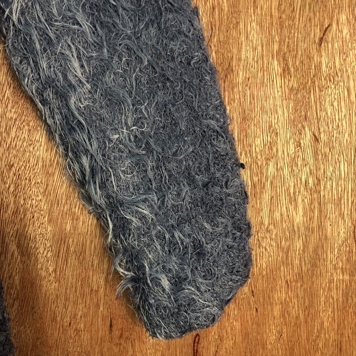If Six Was Nine × Japanese Brand Azul Slate Blue Mohair Shag Shaggy Knitwear Size L / US 10 / IT 46 - 4 Thumbnail