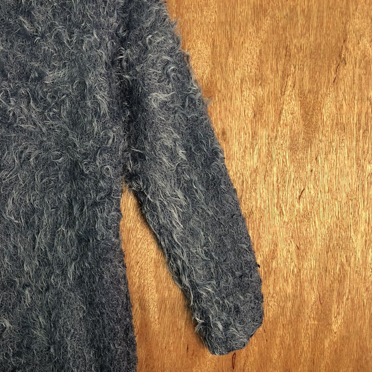If Six Was Nine × Japanese Brand Azul Slate Blue Mohair Shag Shaggy Knitwear Size L / US 10 / IT 46 - 5 Thumbnail