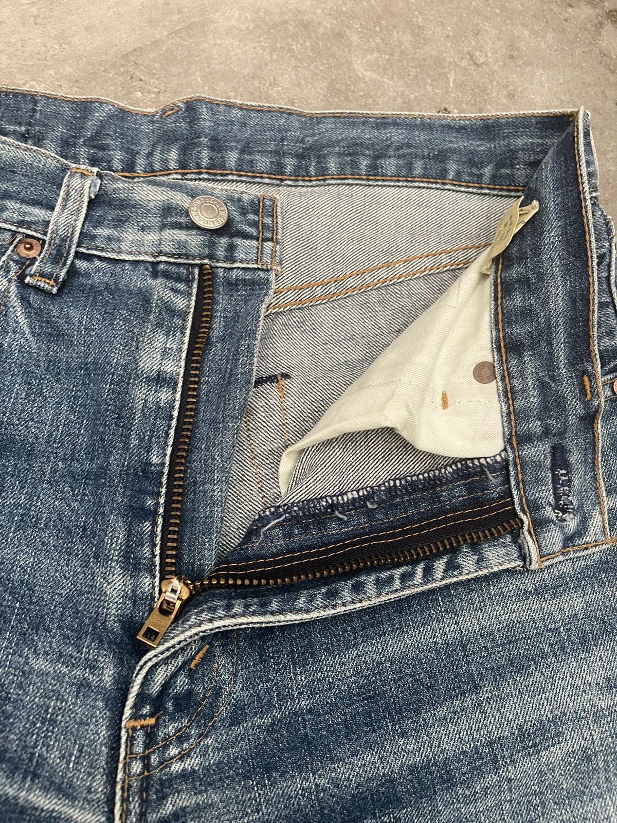 Levi's Vintage LEVIS Big E 502XX Denim Jorts Size US 32 / EU 48 - 5 Thumbnail