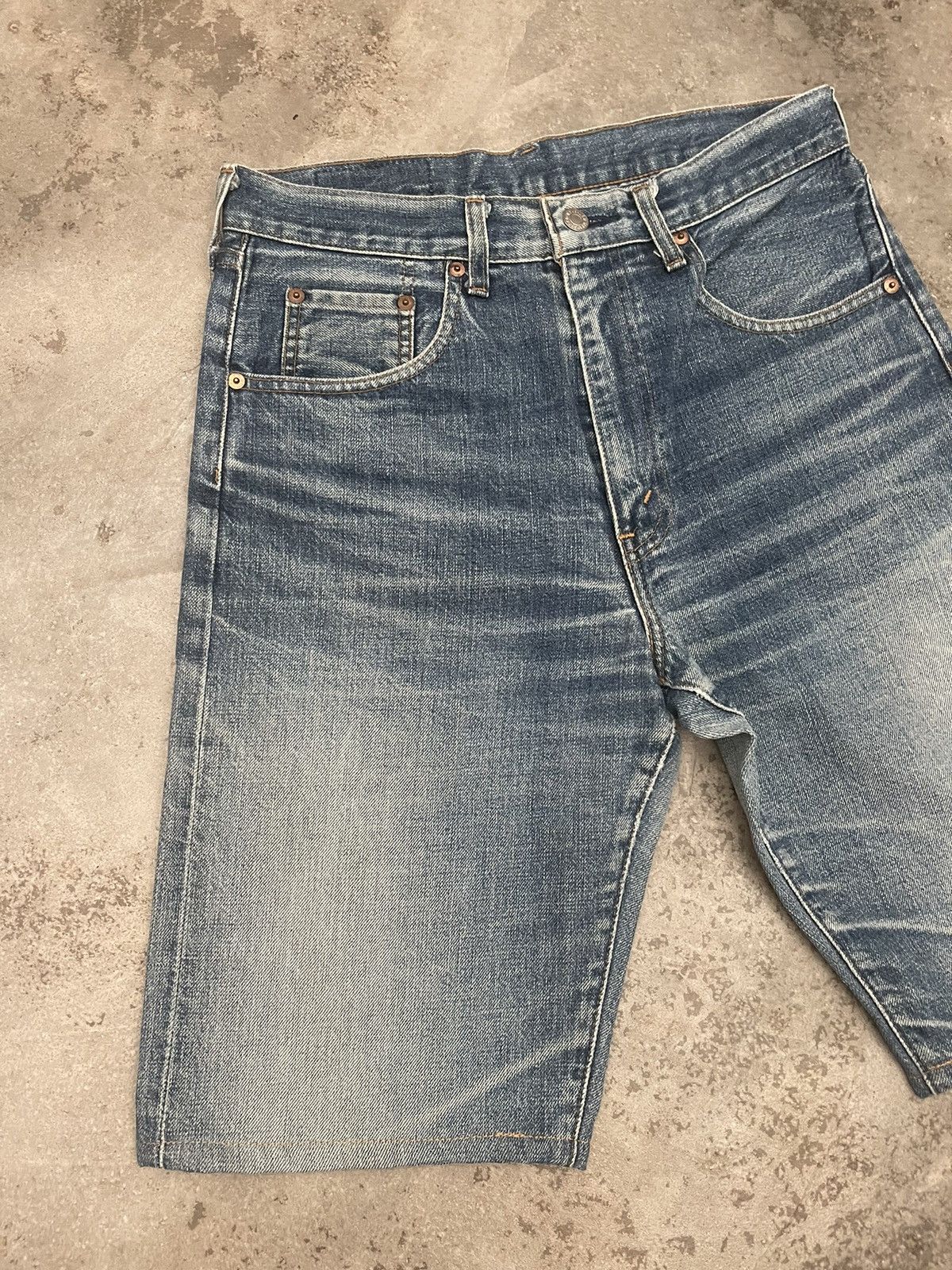Levi's Vintage LEVIS Big E 502XX Denim Jorts Size US 32 / EU 48 - 2 Thumbnail