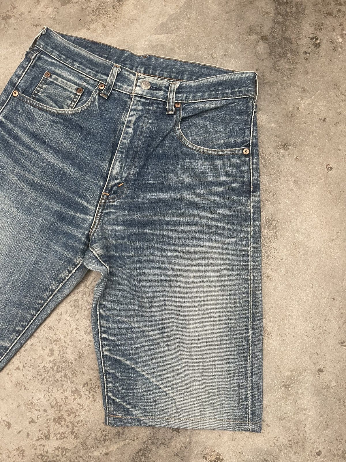 Levi's Vintage LEVIS Big E 502XX Denim Jorts Size US 32 / EU 48 - 3 Thumbnail