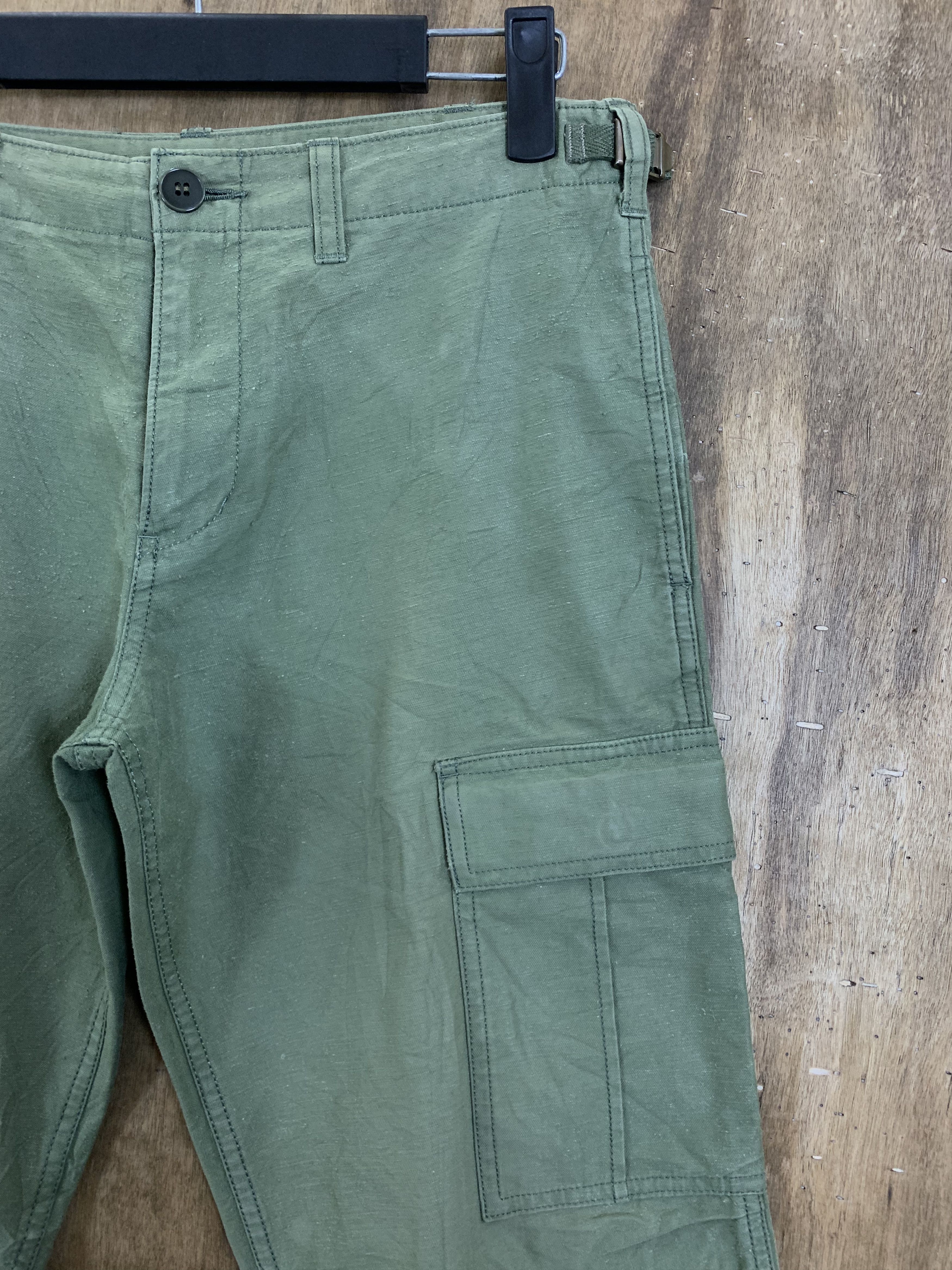 Japanese Brand Cargo Pants Frame Work multipocket Green Streetwear Size US 28 / EU 44 - 6 Thumbnail