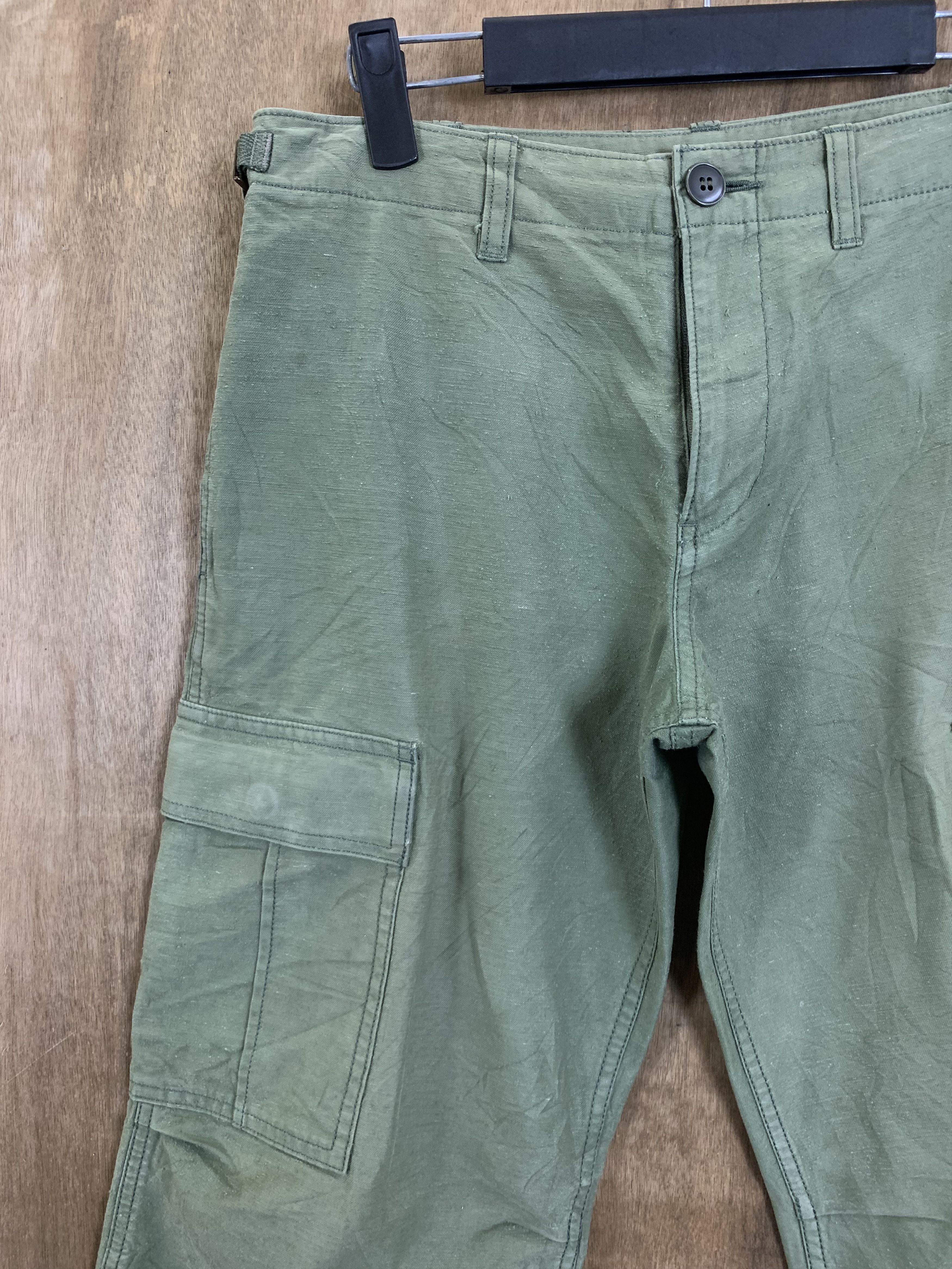 Japanese Brand Cargo Pants Frame Work multipocket Green Streetwear Size US 28 / EU 44 - 5 Thumbnail
