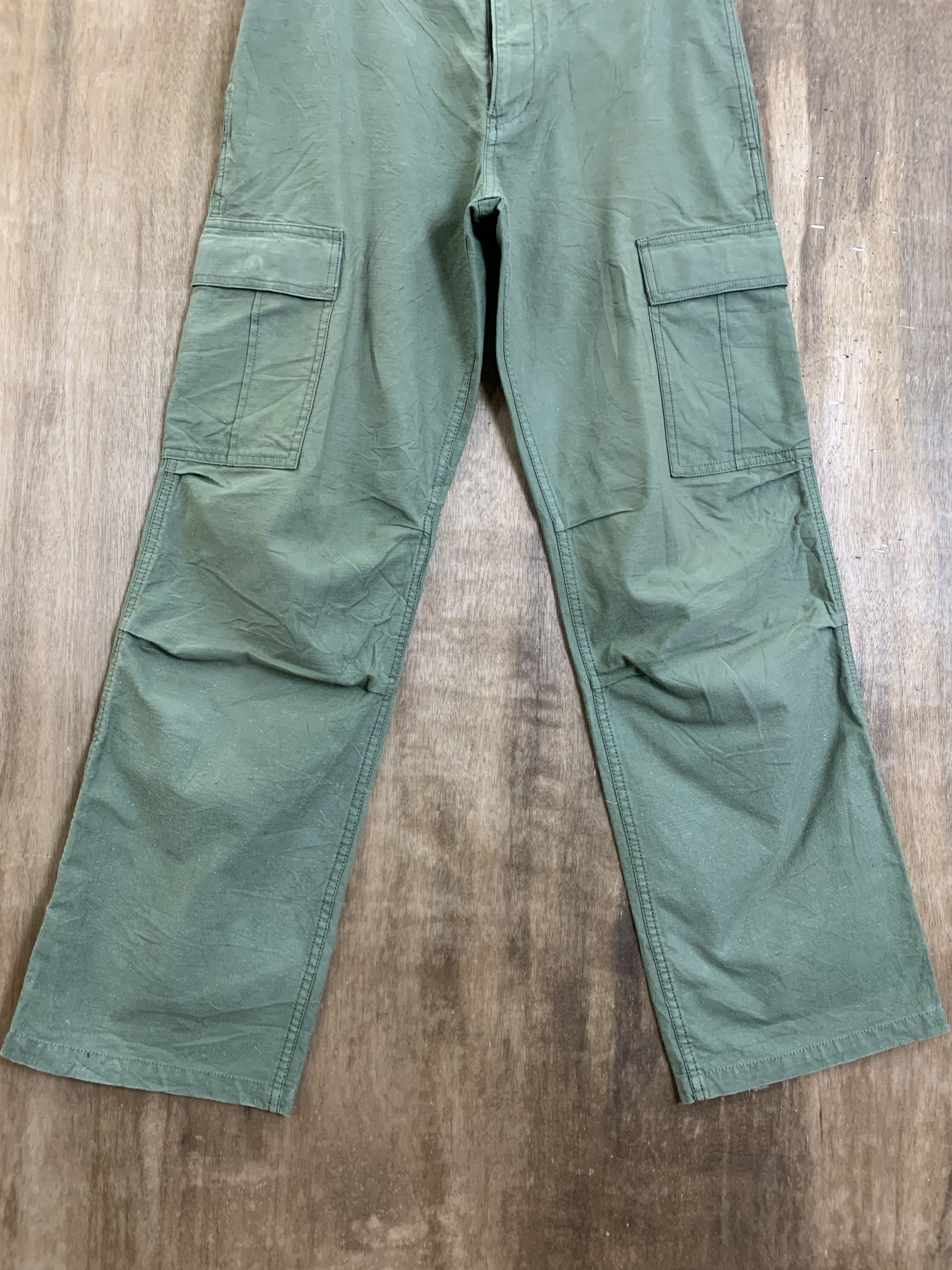 Japanese Brand Cargo Pants Frame Work multipocket Green Streetwear Size US 28 / EU 44 - 4 Thumbnail