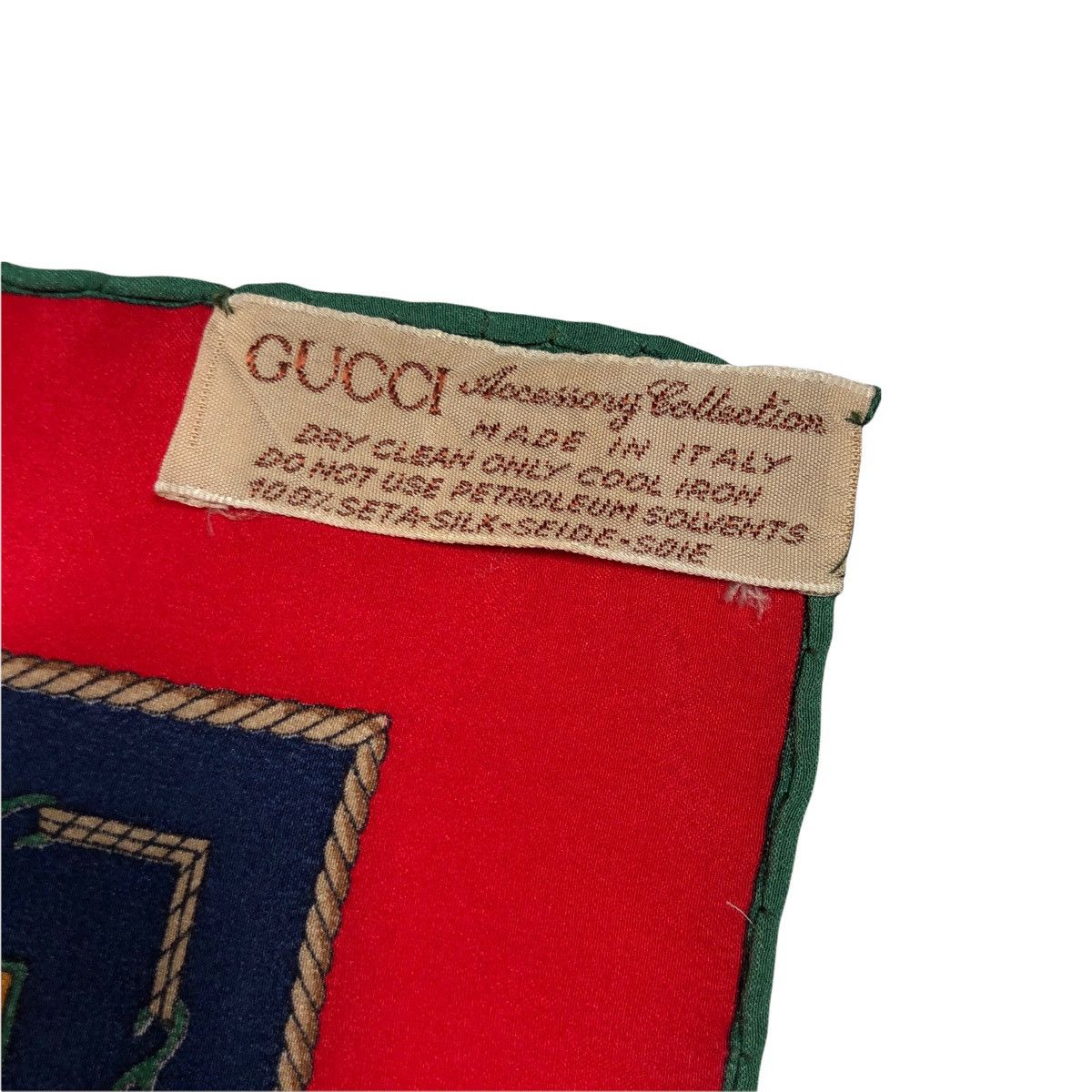 Gucci Gucci Ships Wheel Pattern Silk Scarf Size ONE SIZE - 6 Thumbnail