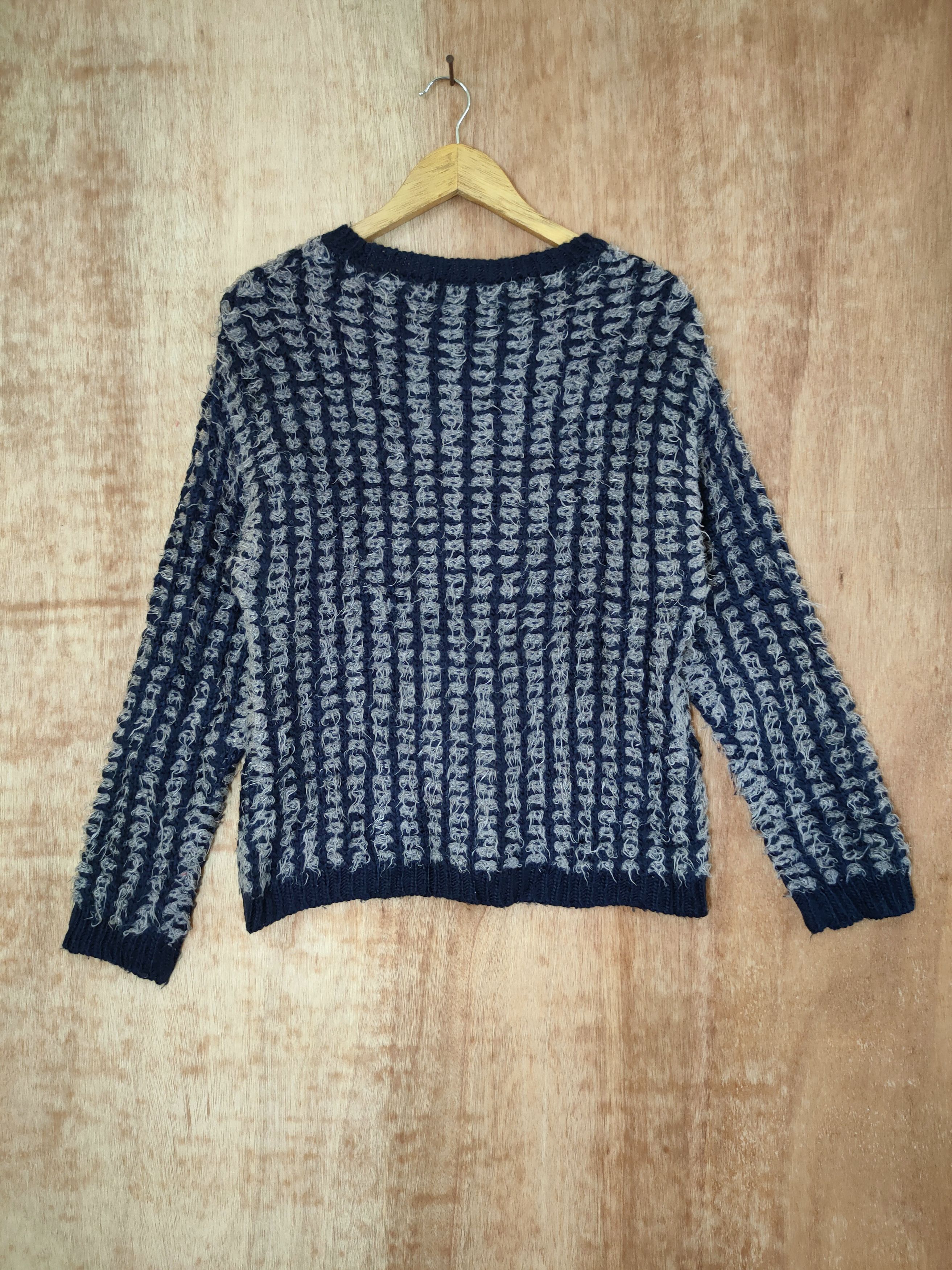 Ciaopanic DL Ciaopanic checkered mohair fur shaggy knitwear #46-519 Size US S / EU 44-46 / 1 - 8 Thumbnail