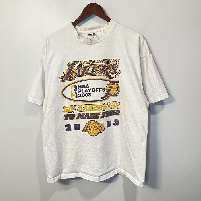 Vintage NBA Finals Lakers Playoffs T-Shirt Shaq Kobe Double Sided | Grailed