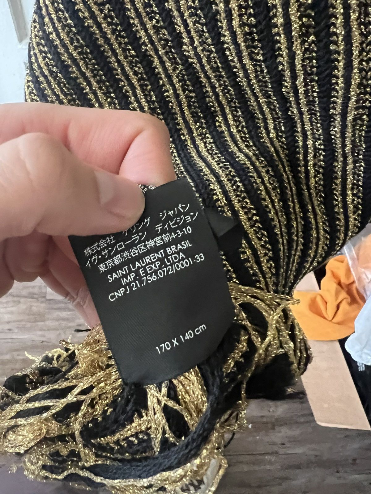 Saint Laurent Paris Metallic gold runway poncho Size US M / EU 48-50 / 2 - 6 Thumbnail