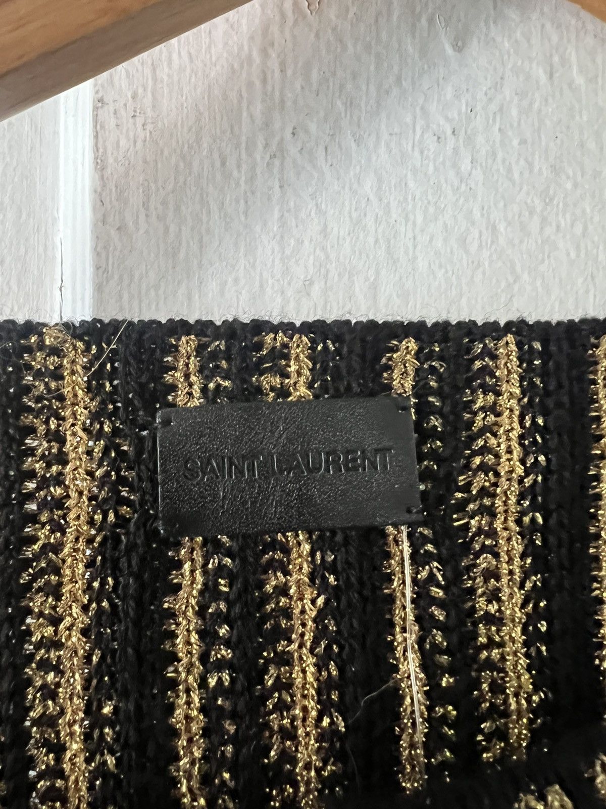 Saint Laurent Paris Metallic gold runway poncho Size US M / EU 48-50 / 2 - 7 Thumbnail