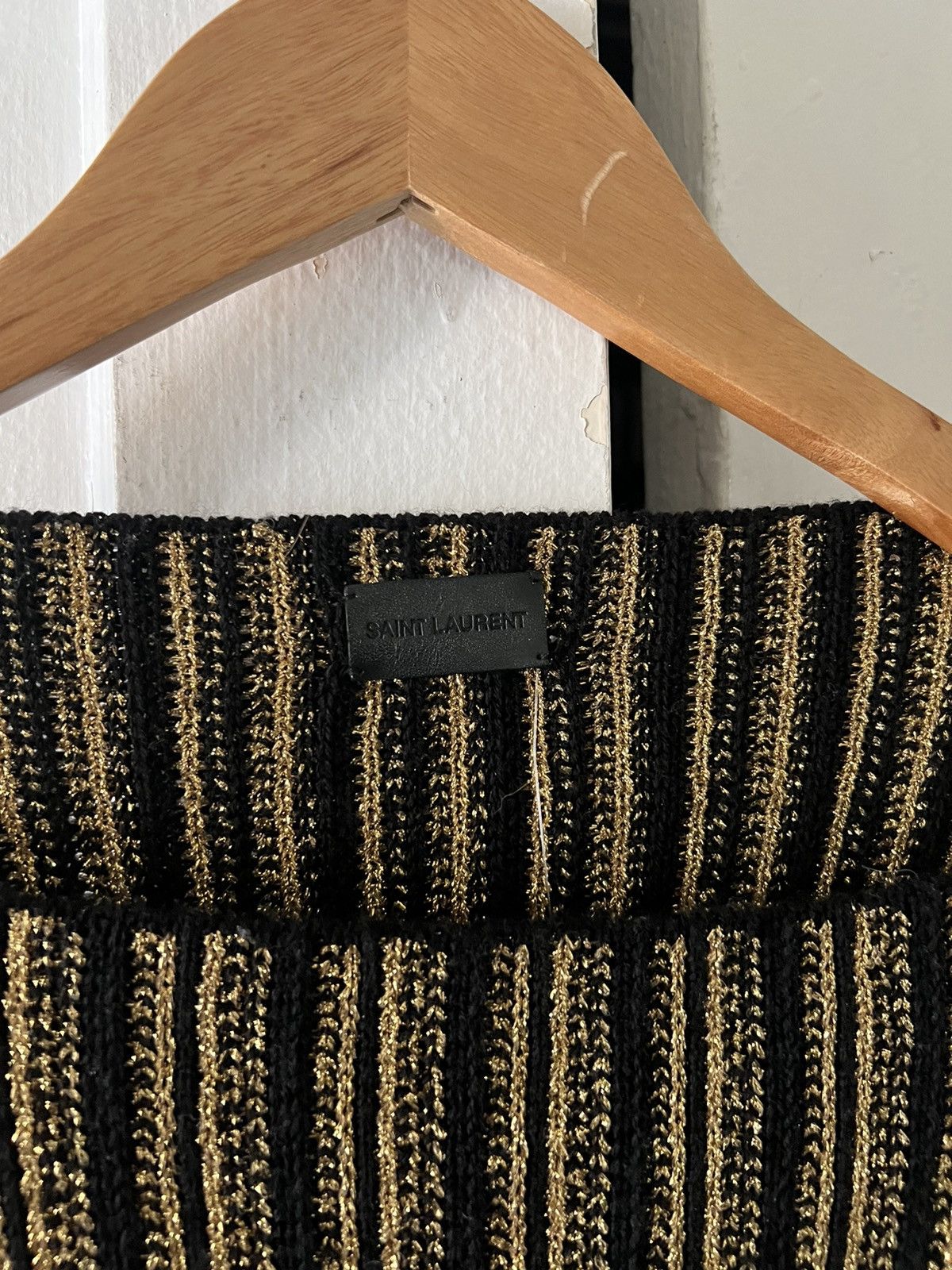 Saint Laurent Paris Metallic gold runway poncho Size US M / EU 48-50 / 2 - 3 Thumbnail