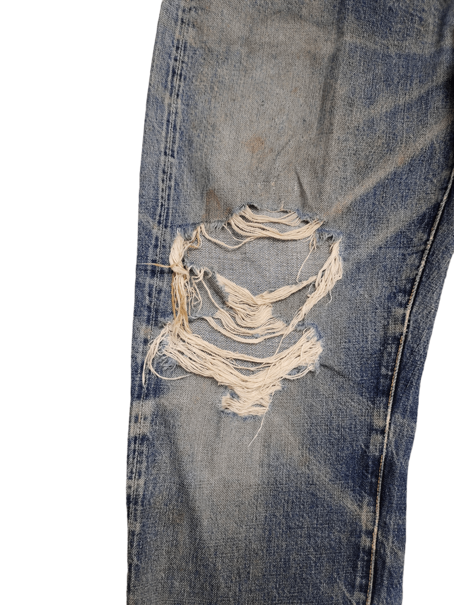 Comme des Garcons × Undercover Buzzer Beater Destroy Distressed Jeans Undercover Style Size US 31 - 8 Thumbnail