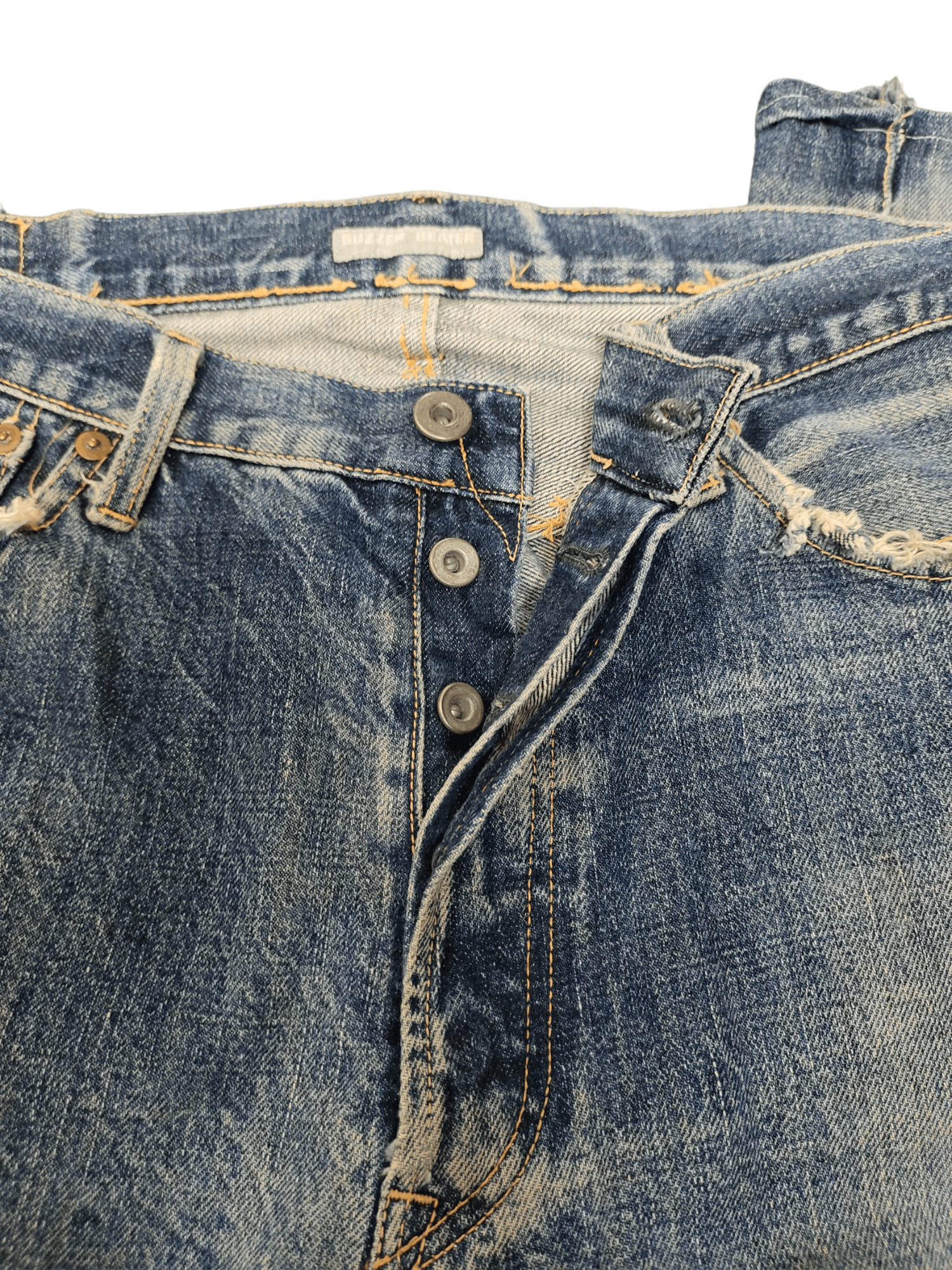 Comme des Garcons × Undercover Buzzer Beater Destroy Distressed Jeans Undercover Style Size US 31 - 15 Thumbnail