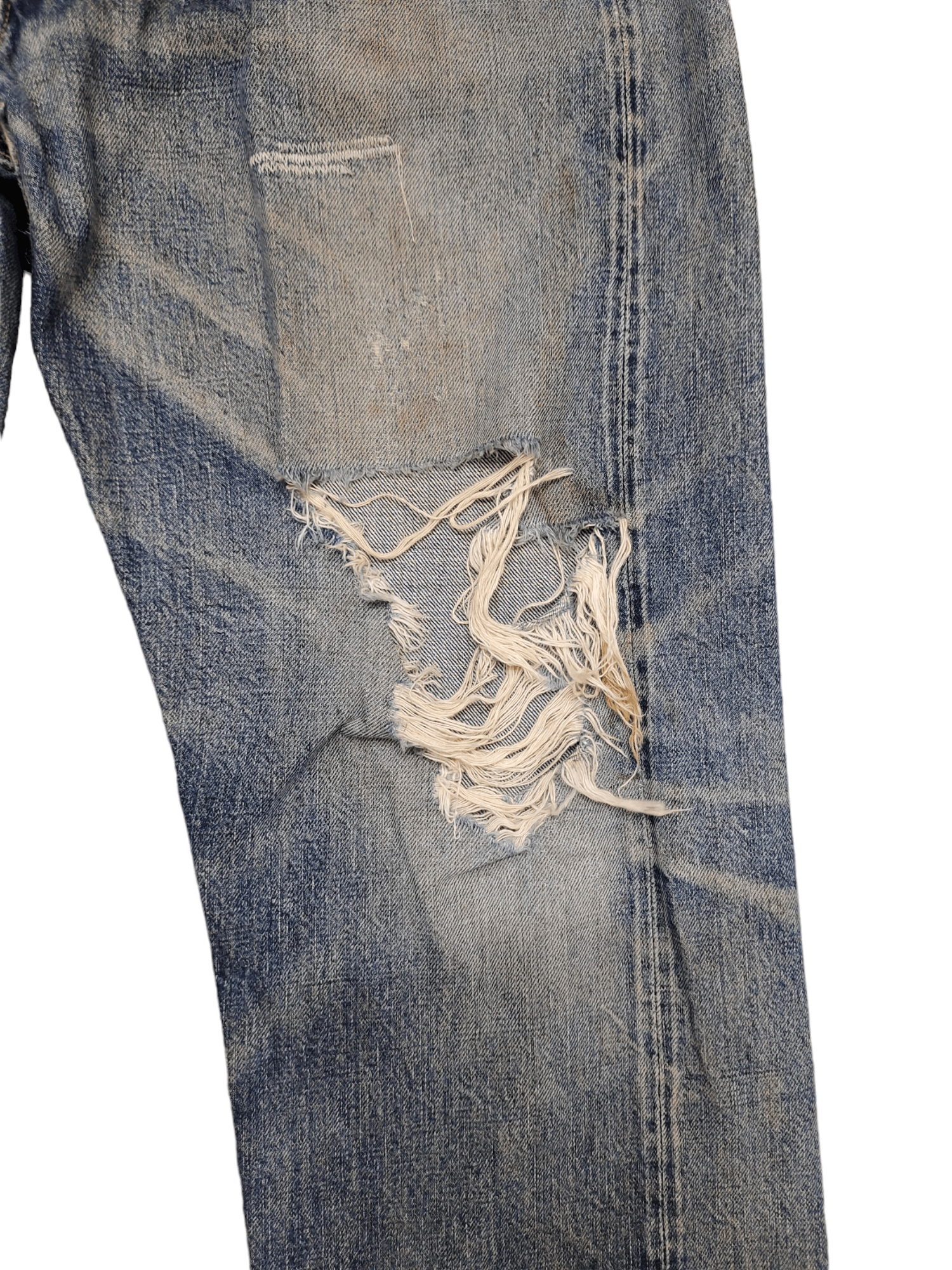 Comme des Garcons × Undercover Buzzer Beater Destroy Distressed Jeans Undercover Style Size US 31 - 7 Thumbnail