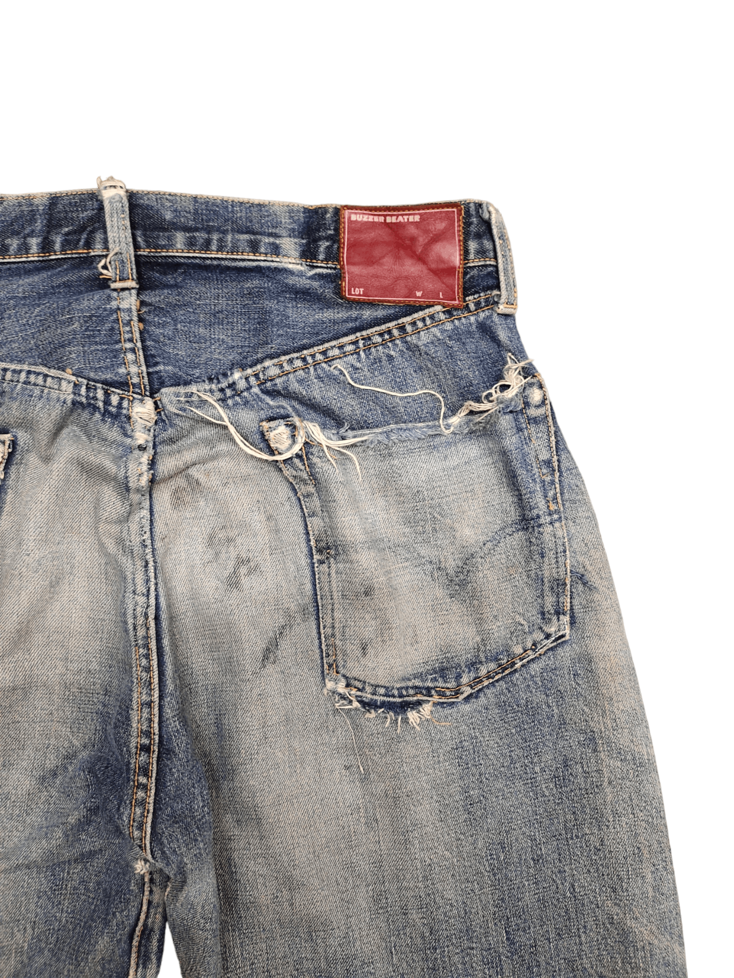 Comme des Garcons × Undercover Buzzer Beater Destroy Distressed Jeans Undercover Style Size US 31 - 11 Thumbnail