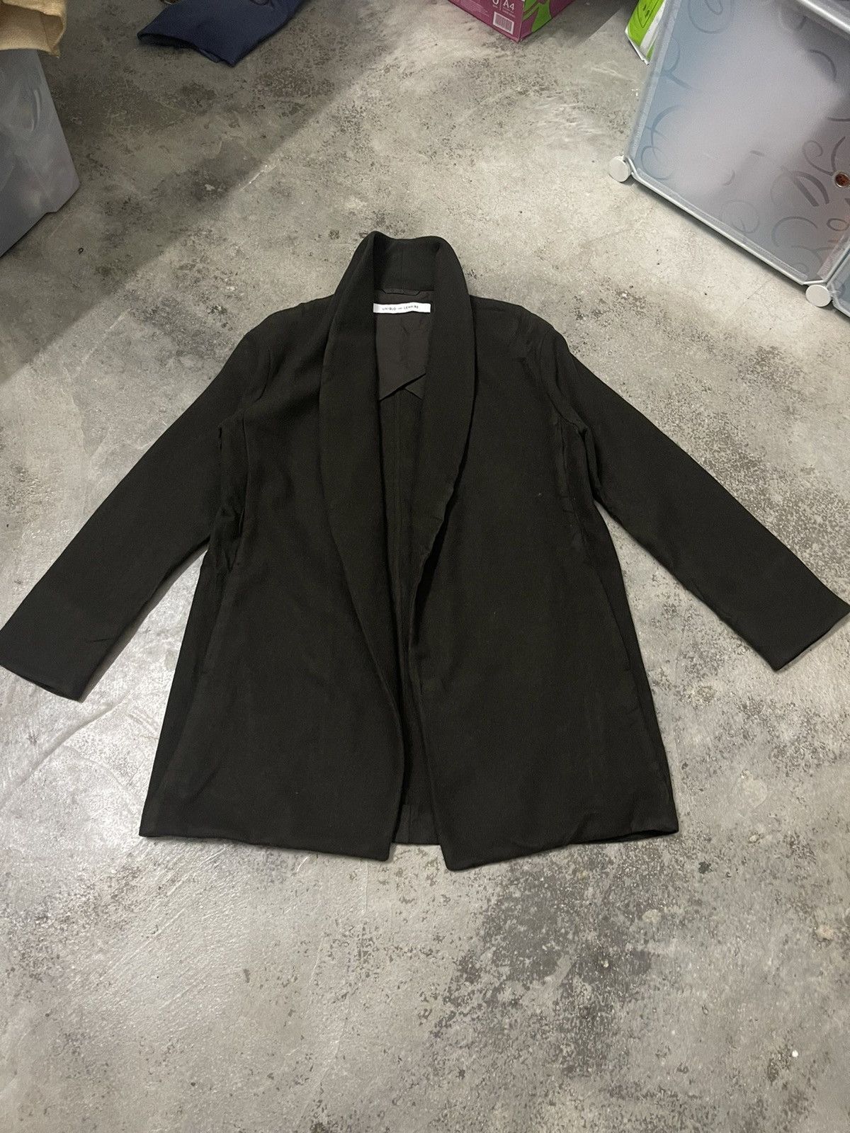 image of Uniqlo Long Coat Wool Cashmere Wool Blend, Men's (Size Small)