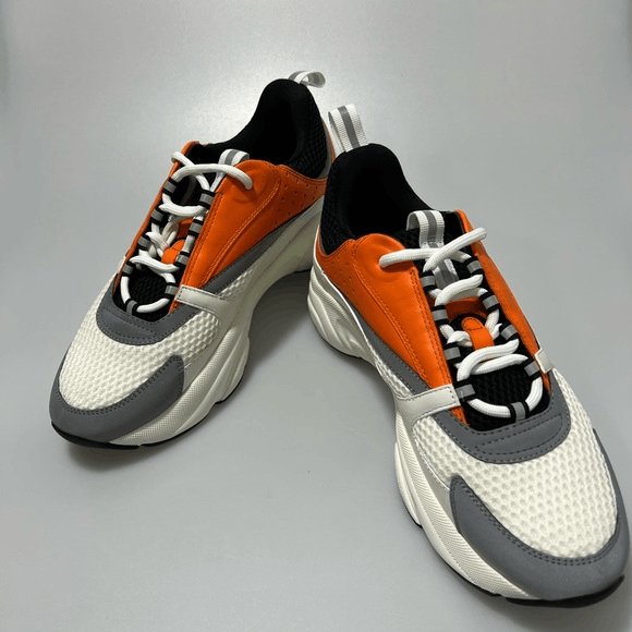 Dior Dior B22 Orange White Sneakers Men's EU 42/US 9