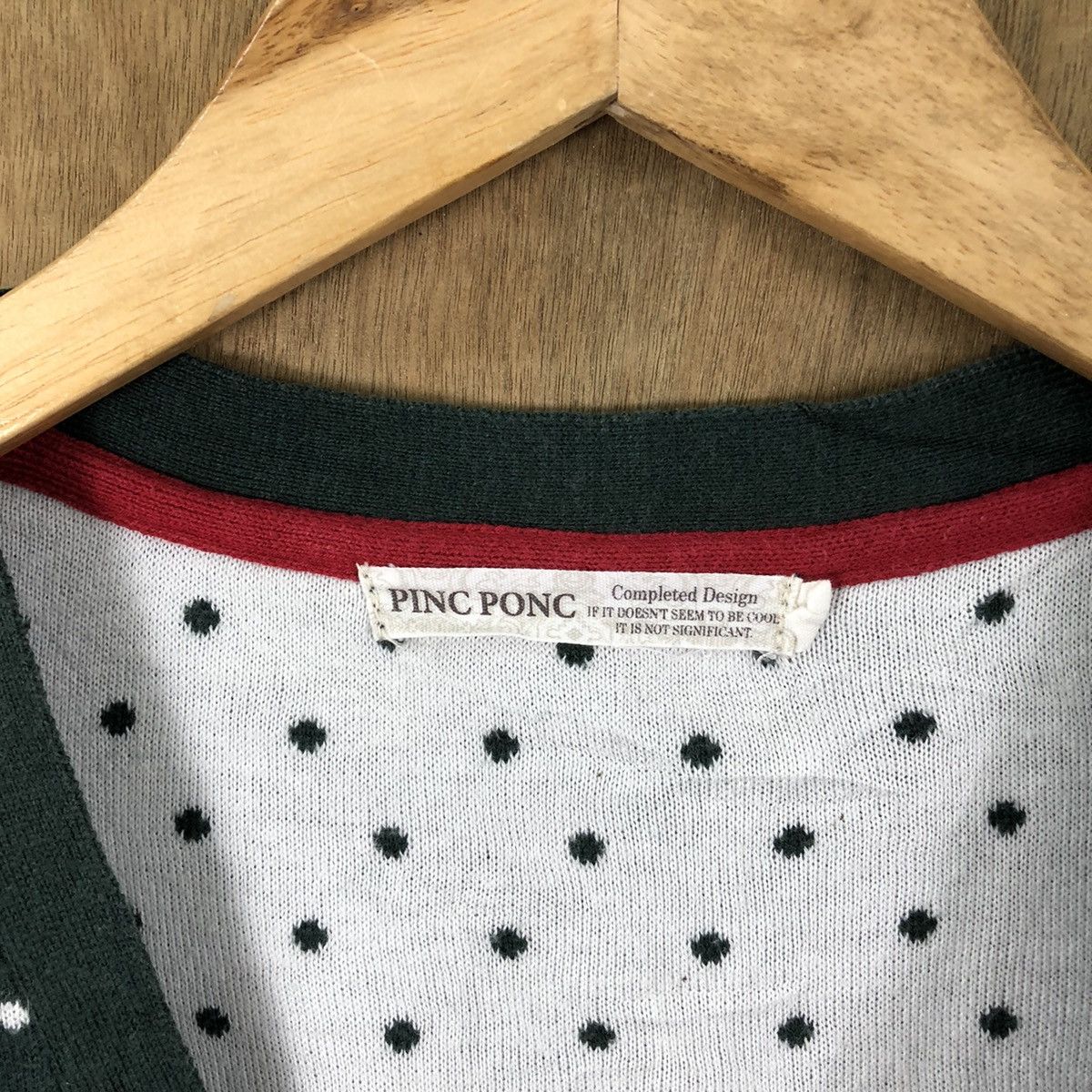 Japanese Brand Pinc Ponc Green Cardigan Knitwear #056 Size US M / EU 48-50 / 2 - 6 Thumbnail