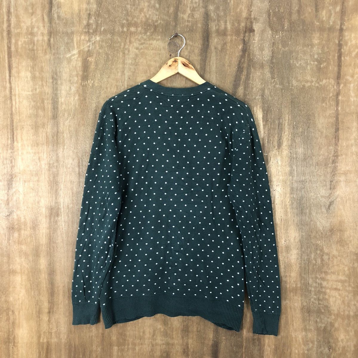 Japanese Brand Pinc Ponc Green Cardigan Knitwear #056 Size US M / EU 48-50 / 2 - 8 Thumbnail