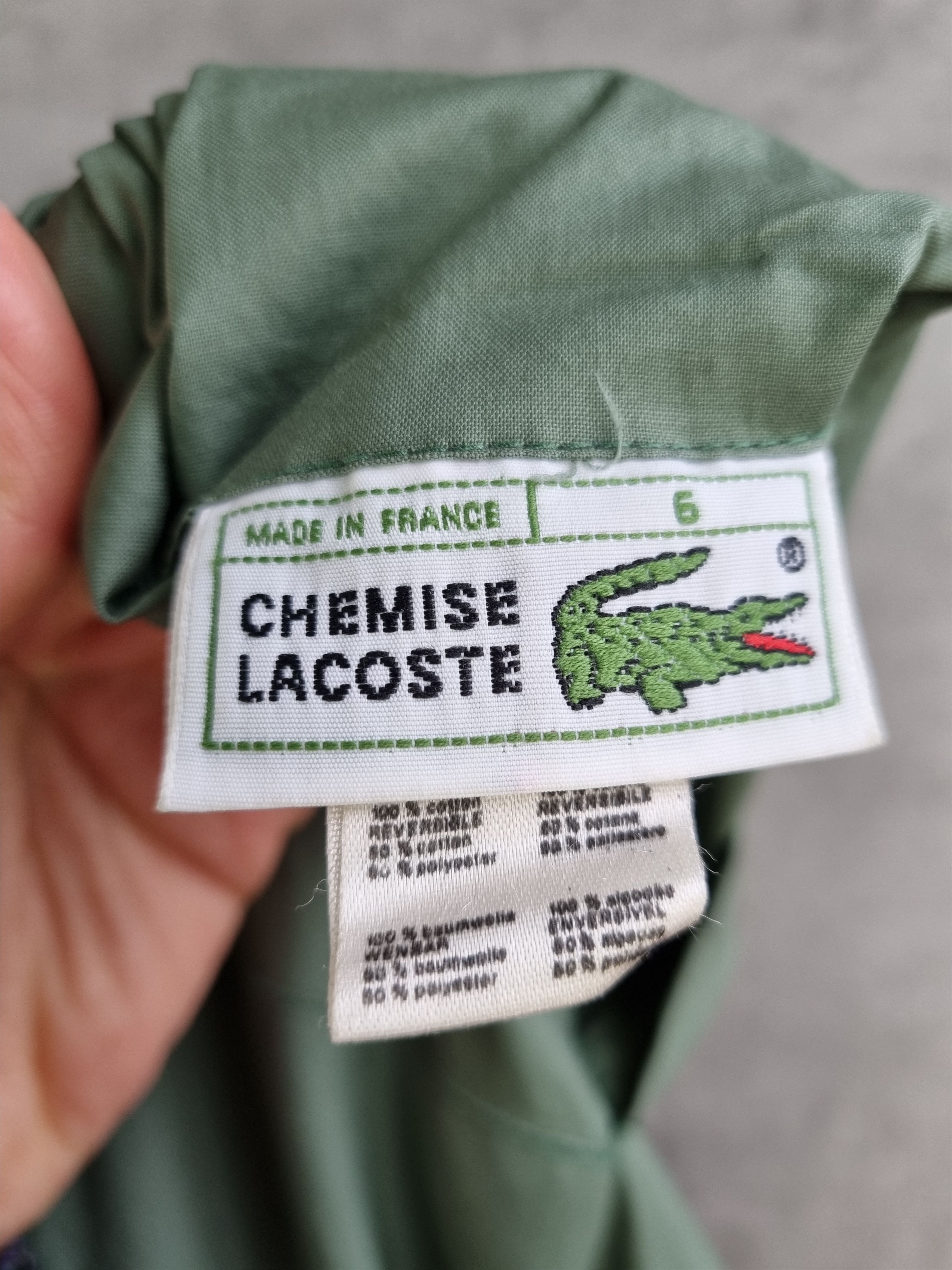 Lacoste × Vintage 90s Lacoste 2in1 Jacket Plaid Olive Reversible Rare Bomber Size US L / EU 52-54 / 3 - 20 Thumbnail