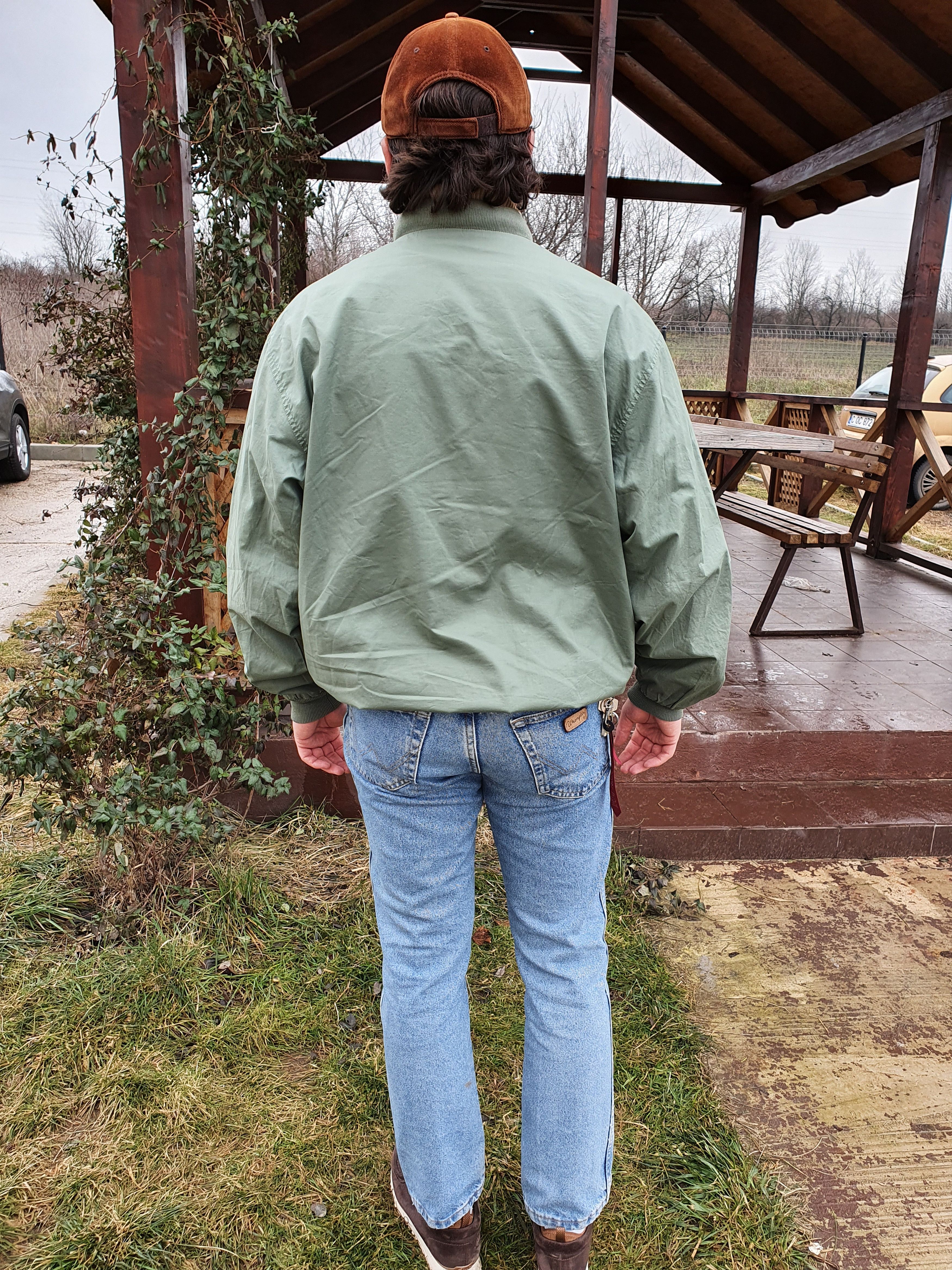 Lacoste × Vintage 90s Lacoste 2in1 Jacket Plaid Olive Reversible Rare Bomber Size US L / EU 52-54 / 3 - 10 Thumbnail