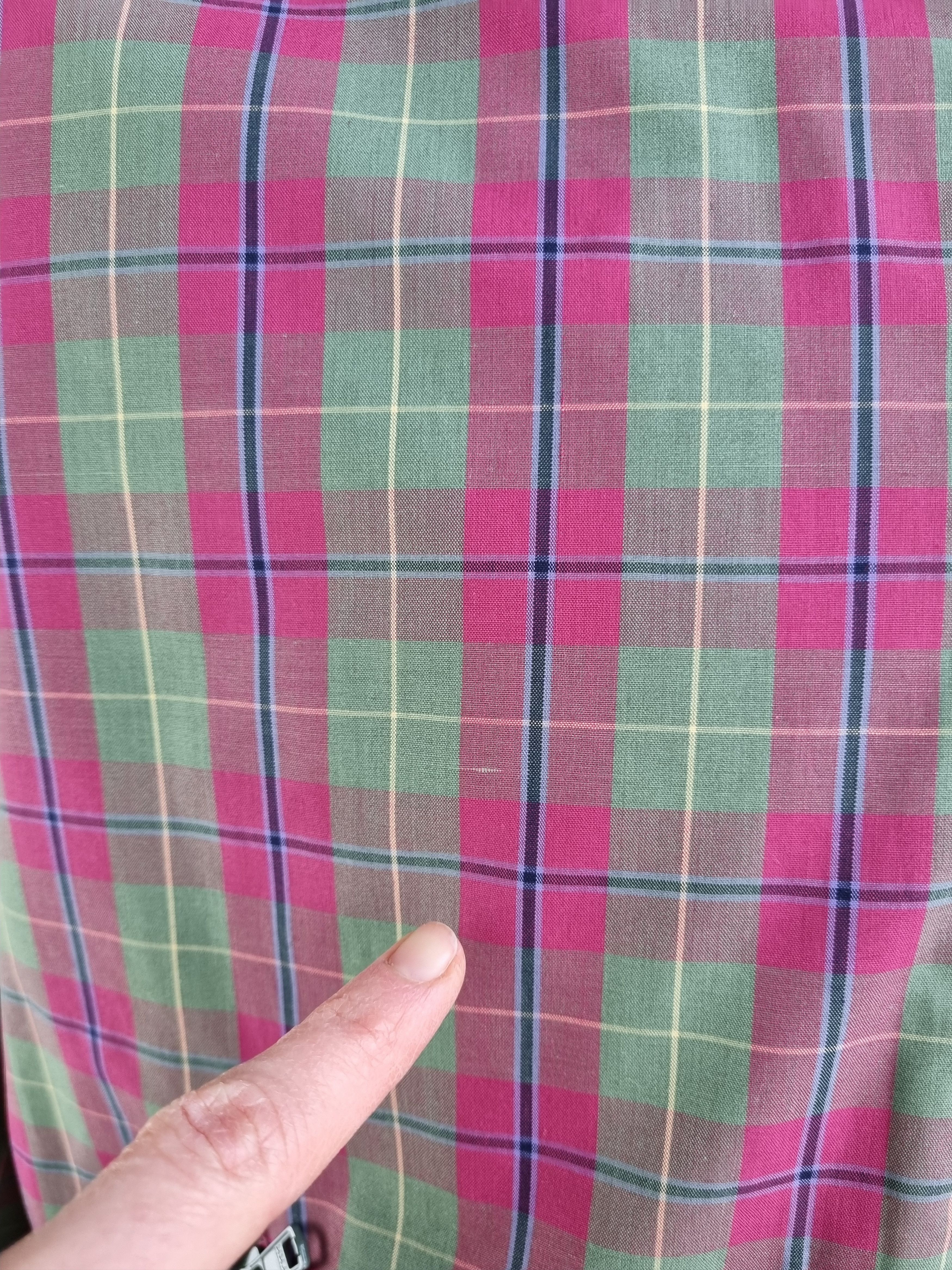 Lacoste × Vintage 90s Lacoste 2in1 Jacket Plaid Olive Reversible Rare Bomber Size US L / EU 52-54 / 3 - 15 Thumbnail