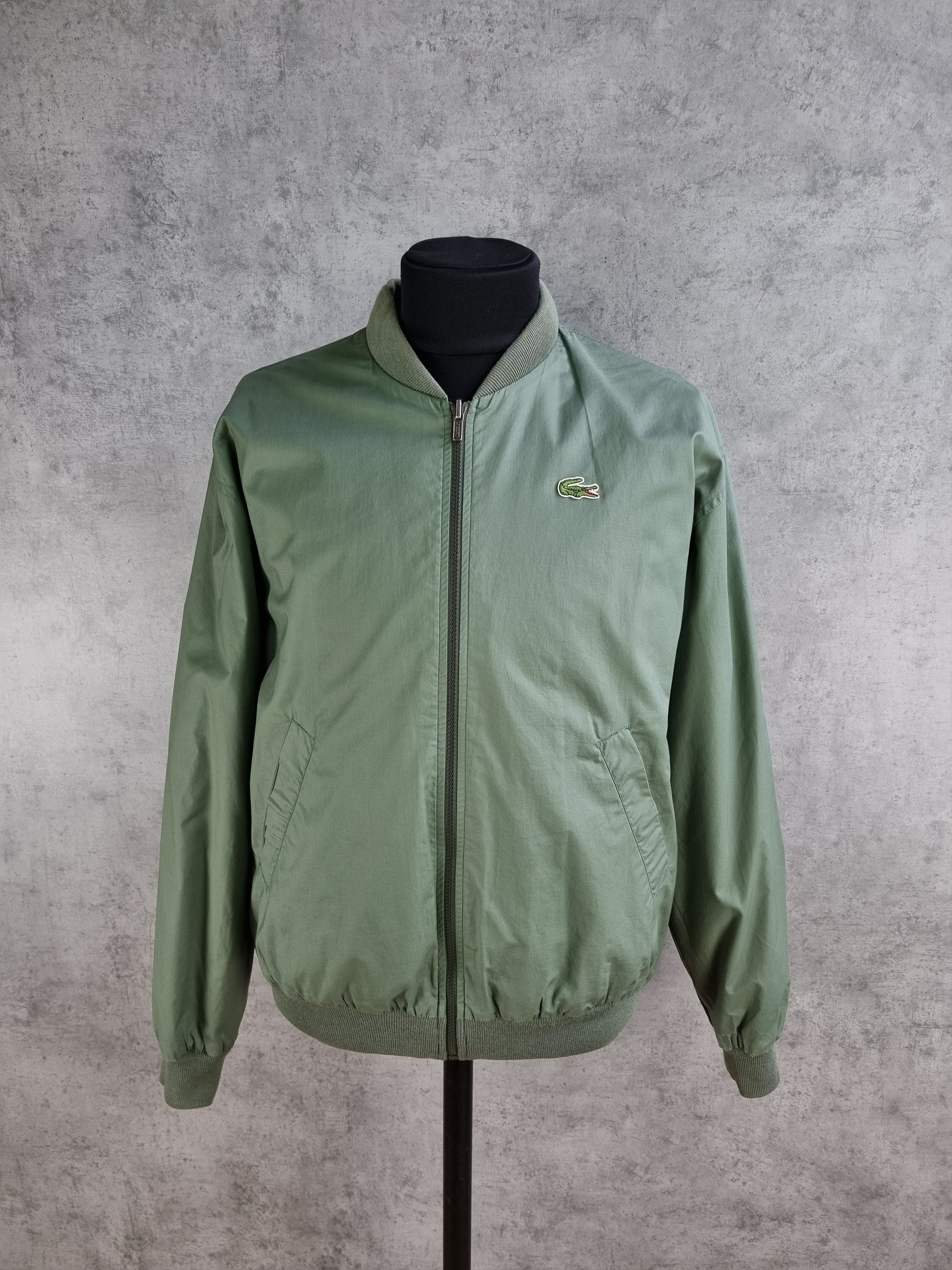 Lacoste × Vintage 90s Lacoste 2in1 Jacket Plaid Olive Reversible Rare Bomber Size US L / EU 52-54 / 3 - 1 Thumbnail