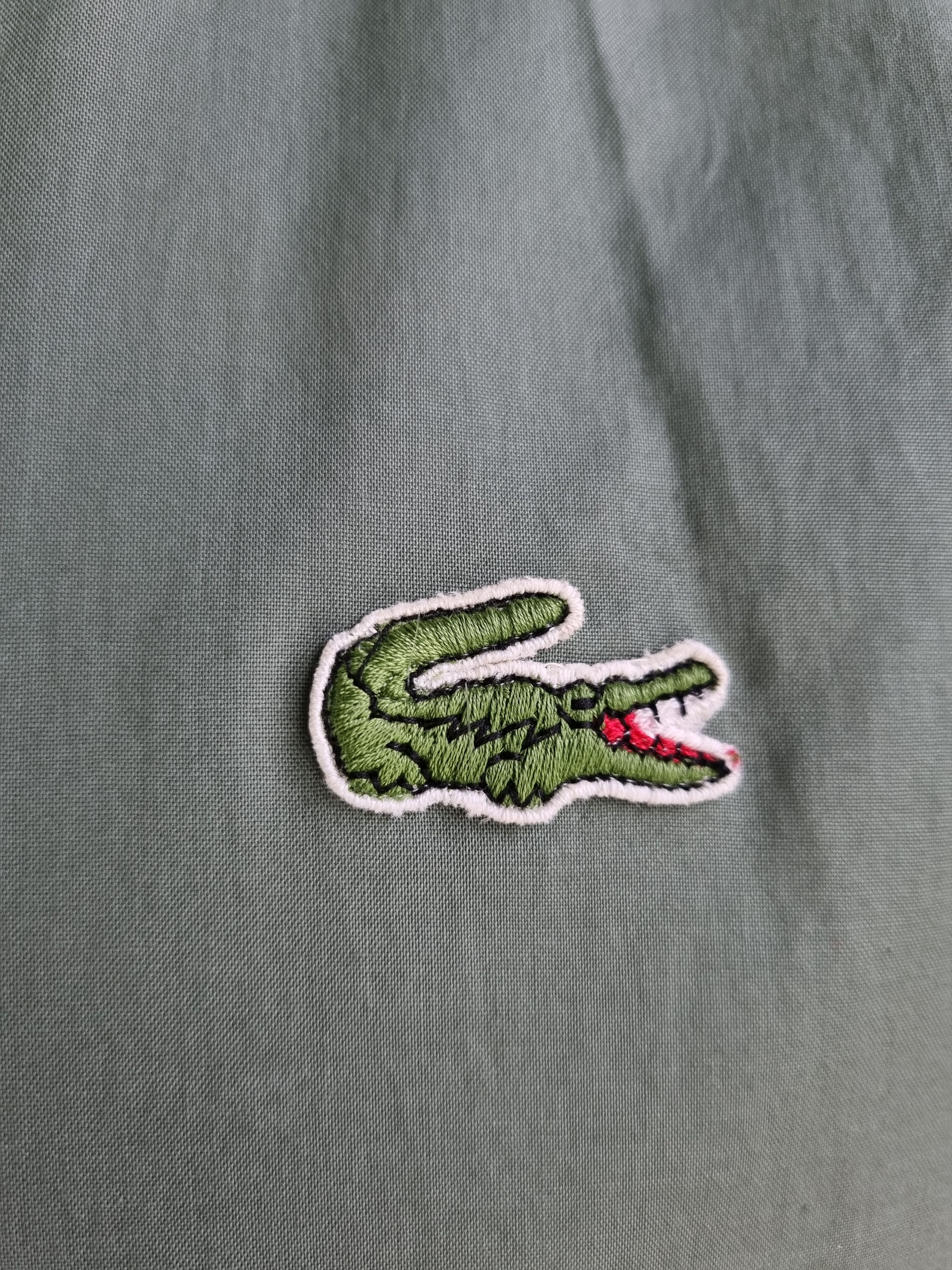 Lacoste × Vintage 90s Lacoste 2in1 Jacket Plaid Olive Reversible Rare Bomber Size US L / EU 52-54 / 3 - 23 Thumbnail