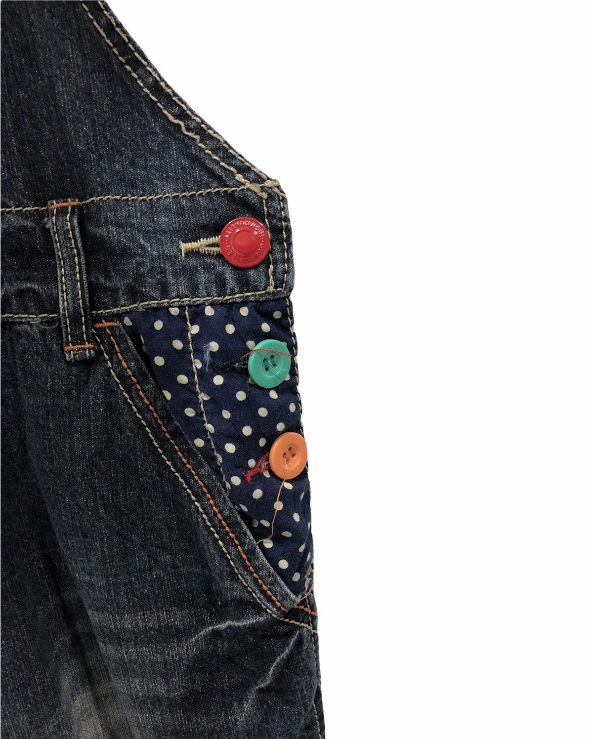 Designer × Japanese Brand Vtg Distressed ChipClip Suspender Overalls Jumpsuit Jeans Size US 38 / EU 54 - 5 Thumbnail