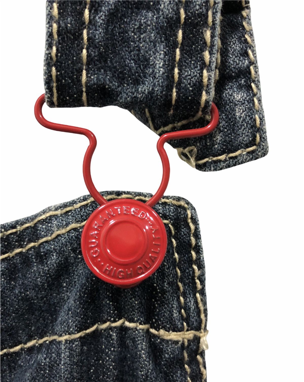 Designer × Japanese Brand Vtg Distressed ChipClip Suspender Overalls Jumpsuit Jeans Size US 38 / EU 54 - 4 Thumbnail