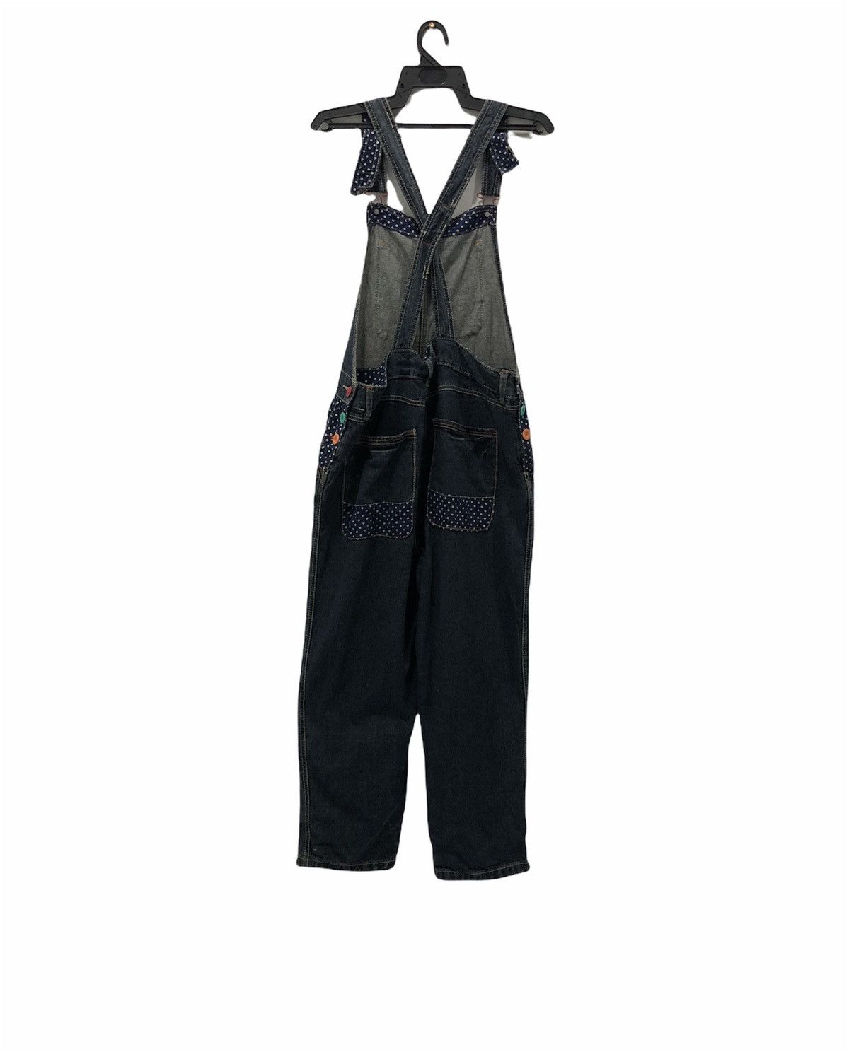 Designer × Japanese Brand Vtg Distressed ChipClip Suspender Overalls Jumpsuit Jeans Size US 38 / EU 54 - 2 Thumbnail