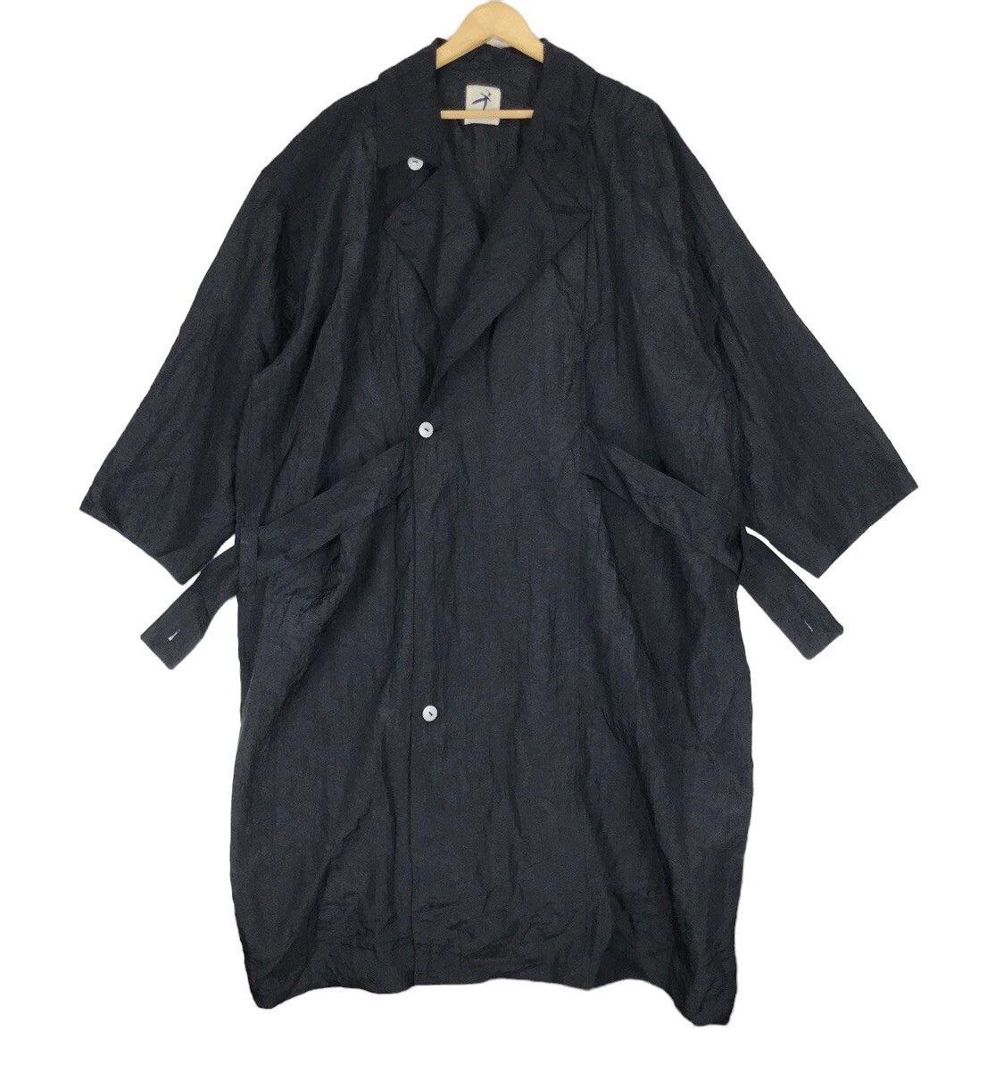 ISSEY MIYAKE Miyake Design Studio wool Mao color Long sleeve shirt tops 165001-A Brown M
